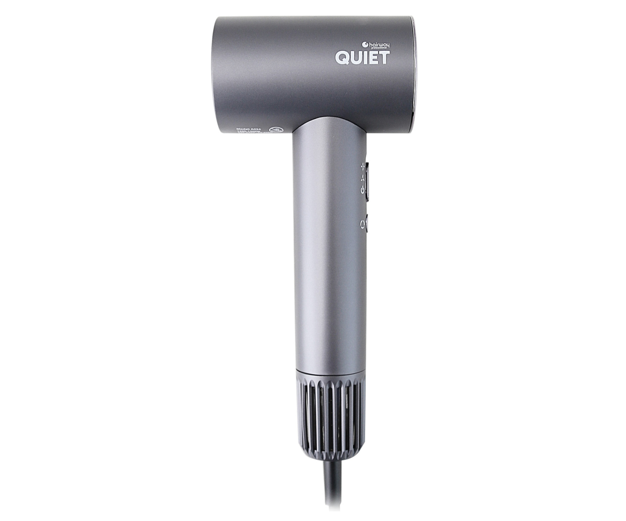 E-shop Profesionálny fén na vlasy Hairway Professional Quiet - 1400 W, šedý (03096) + darček zadarmo
