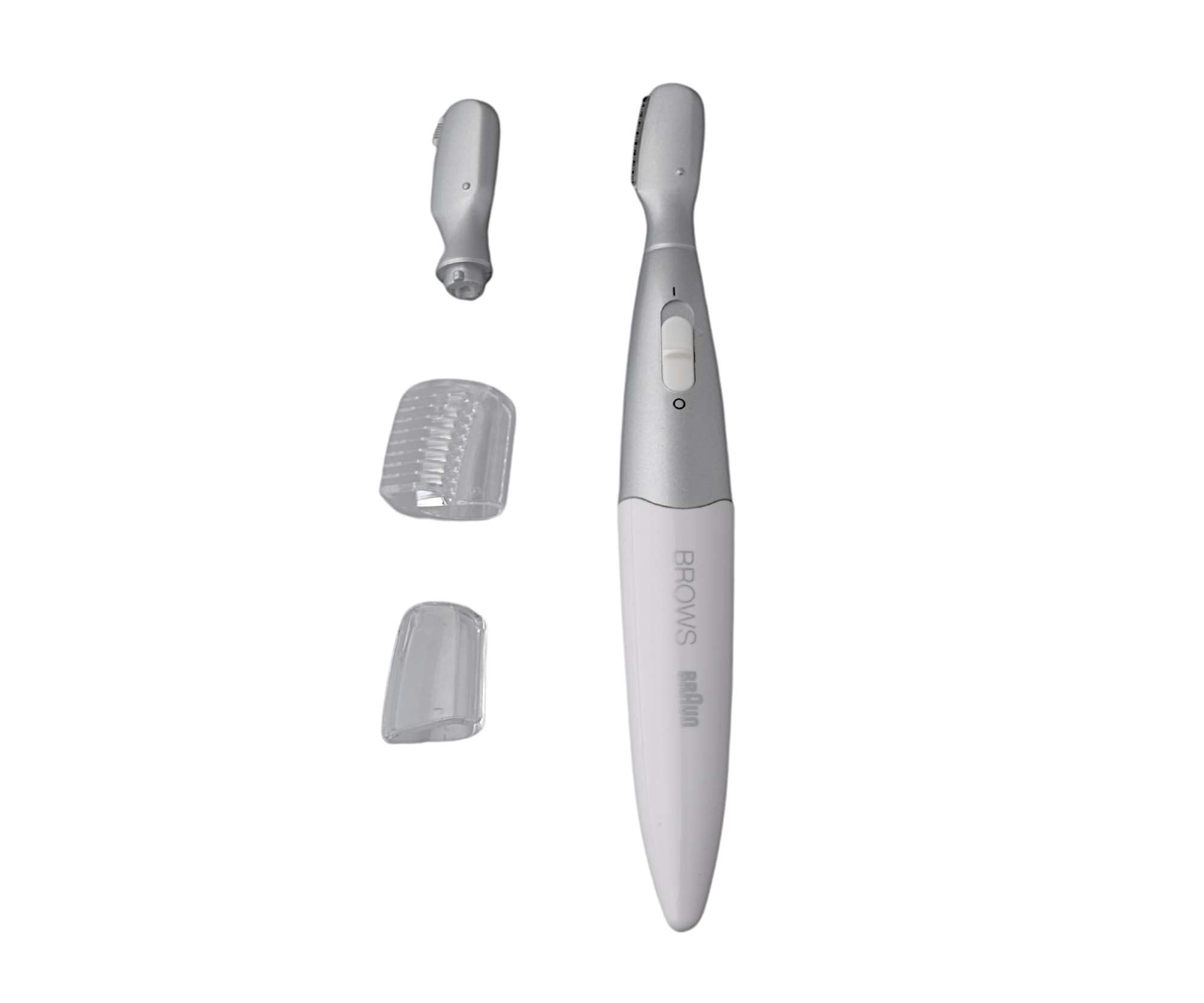 E-shop Zastrihávač obočia Braun Mini Precision Trimmer FG 1106 - bielo-strieborný + darček zadarmo