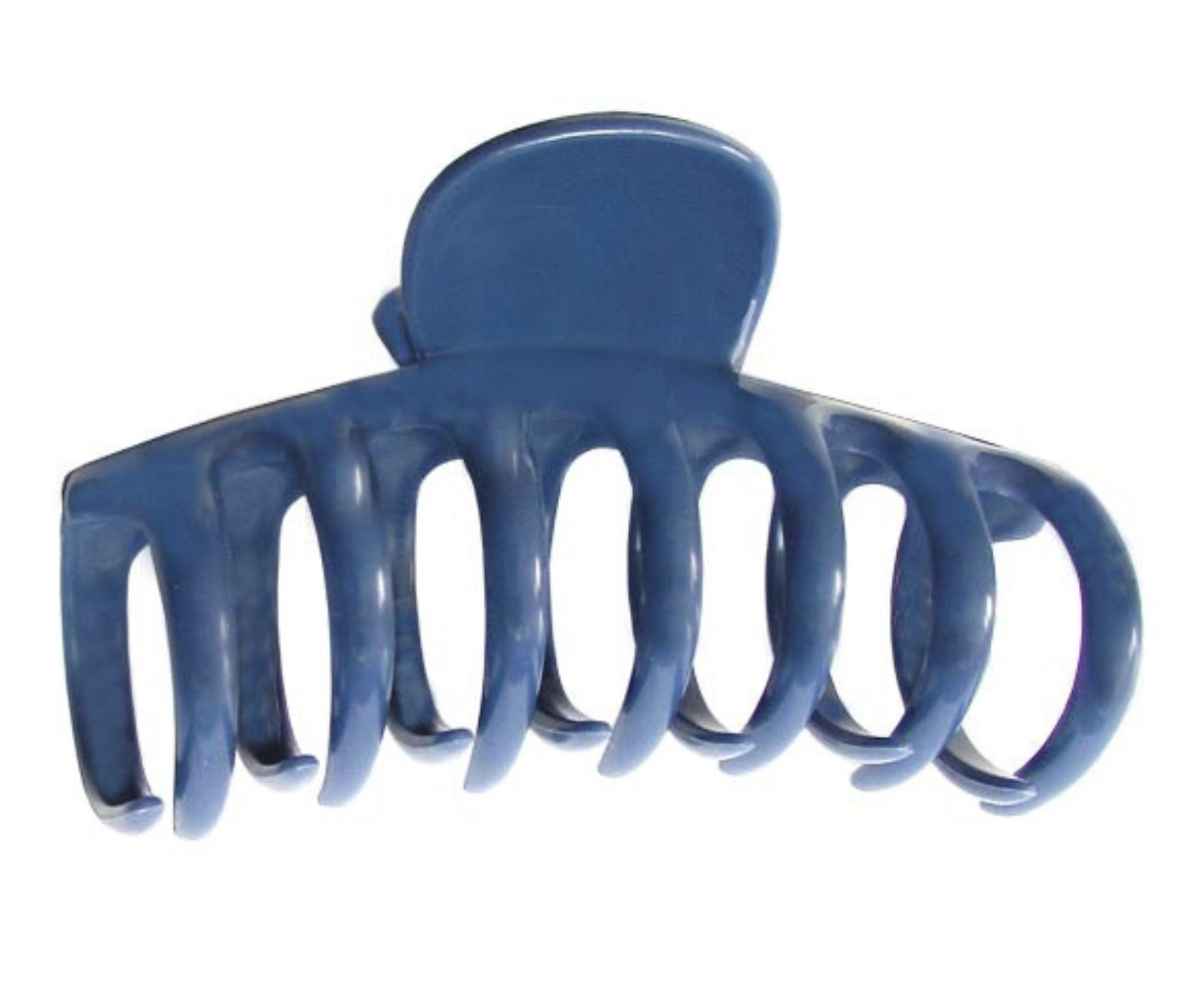 E-shop Plastový škripec do vlasov Duko 3622 - 8,5 cm, modrý