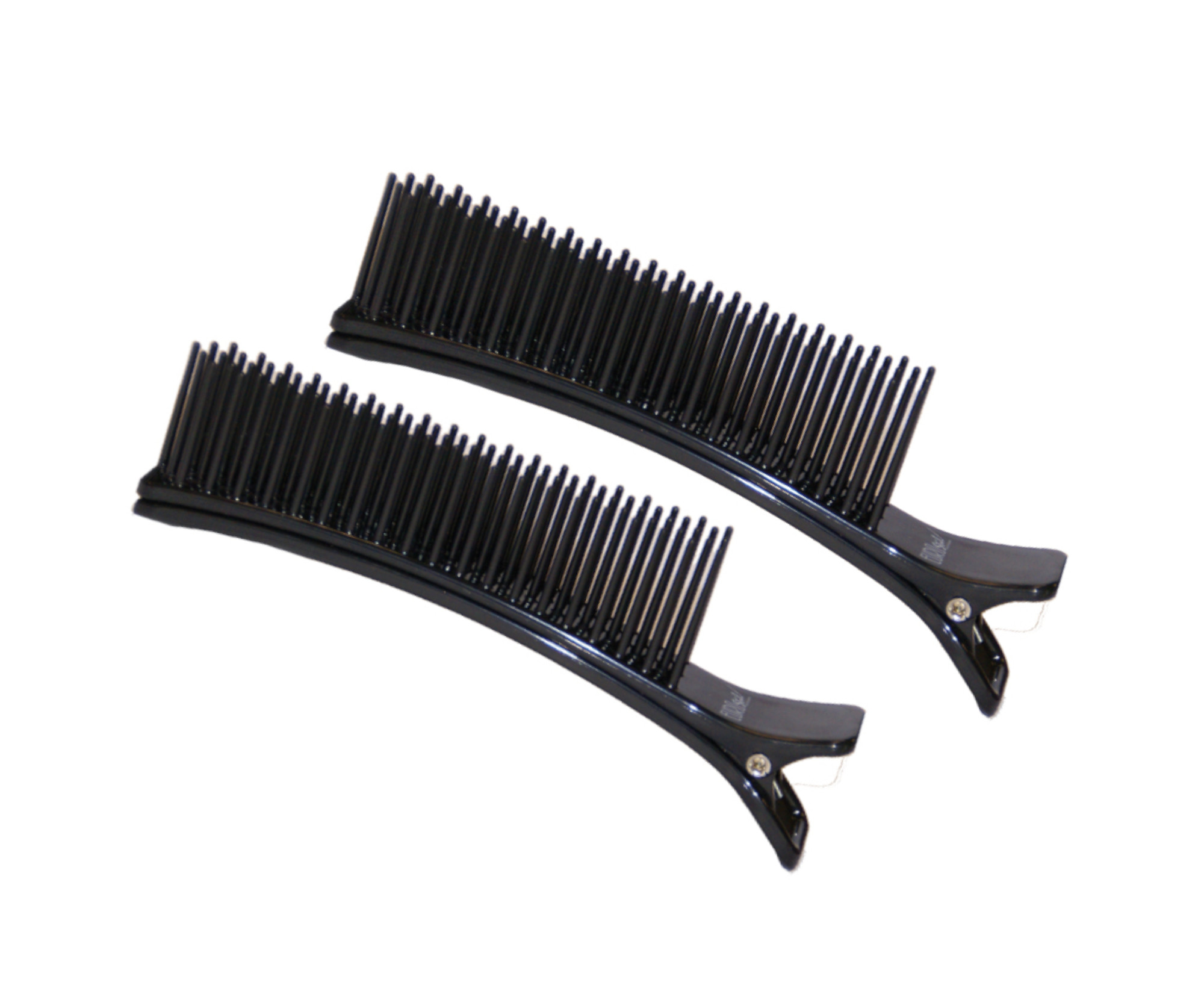 E-shop Klipsy do vlasov s hrebienkom Eurostil Professional - 14,5 cm, čierne, 2 ks (04369) + darček zadarmo