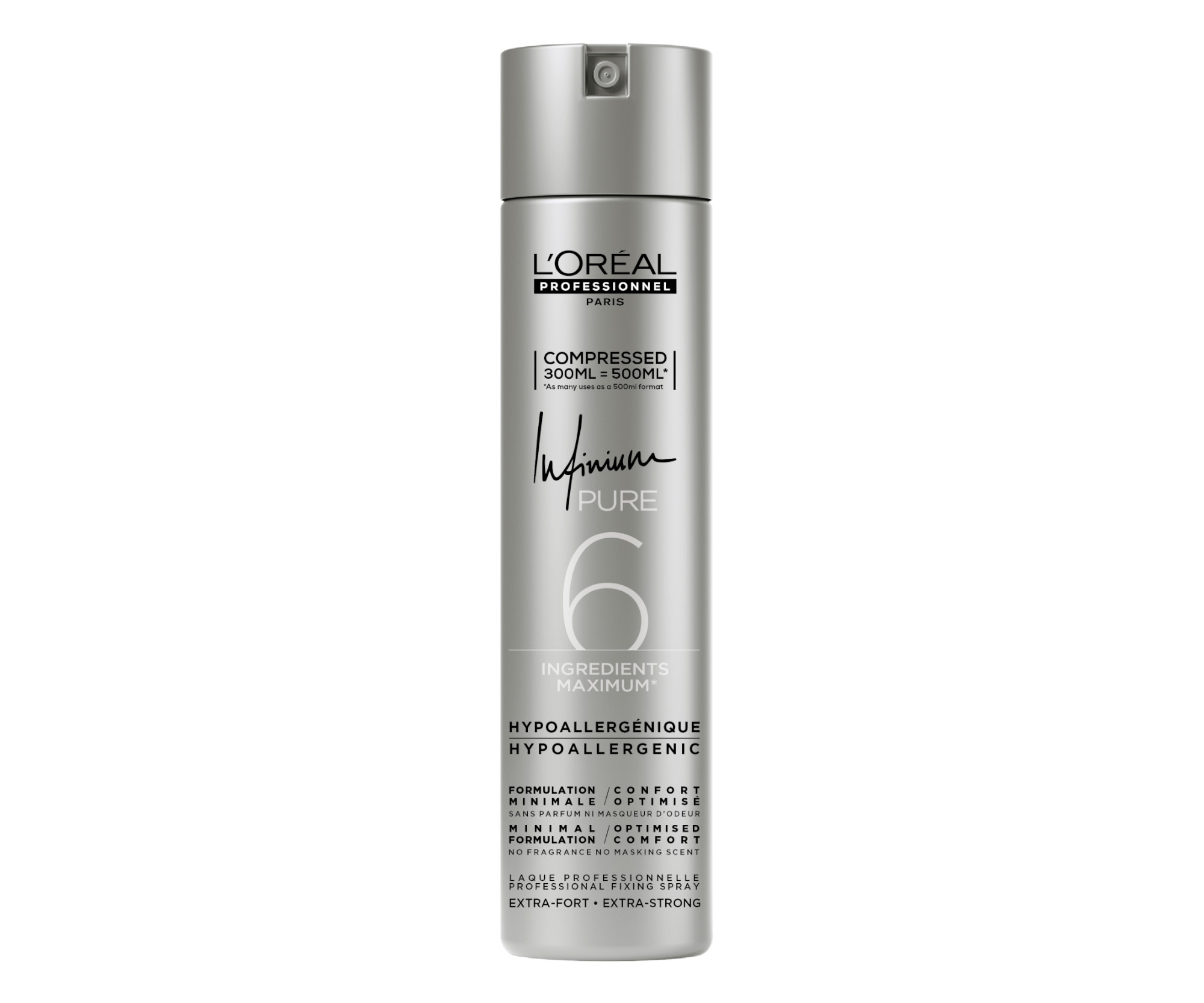 E-shop Hypoalergénny lak na vlasy s extra silnou fixáciou Loréal Professionnel Infinium Pure Extra-Strong - 300 ml - L’Oréal Professionnel + darček zadarmo
