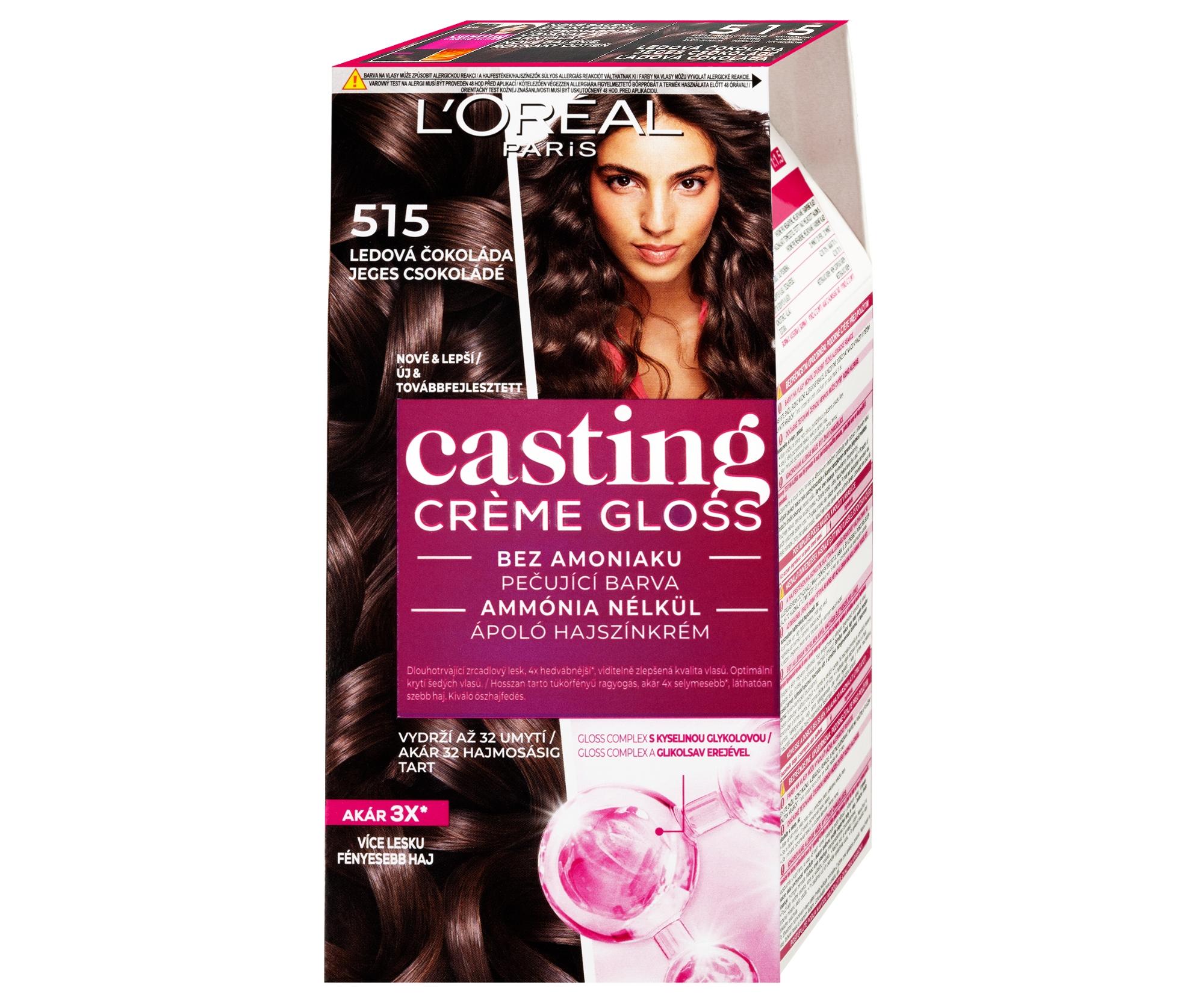 E-shop Preliv bez amoniaku Loréal Casting Créme Gloss - 515 ľadová čokoláda - L’Oréal Paris + darček zadarmo