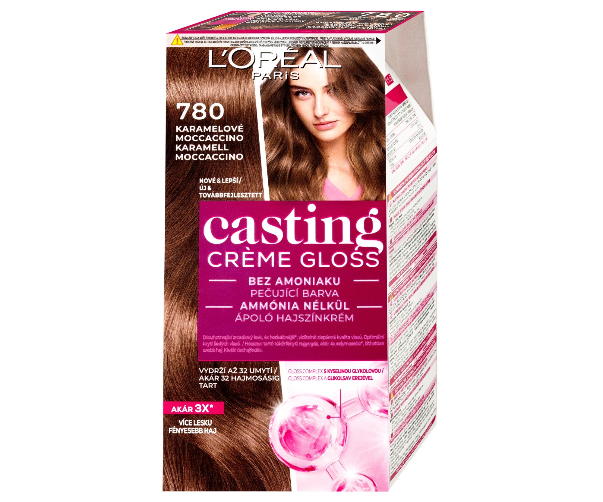 E-shop Preliv bez amoniaku Loréal Casting Créme Gloss - 780 karamelové moccaccino - L’Oréal Paris + darček zadarmo