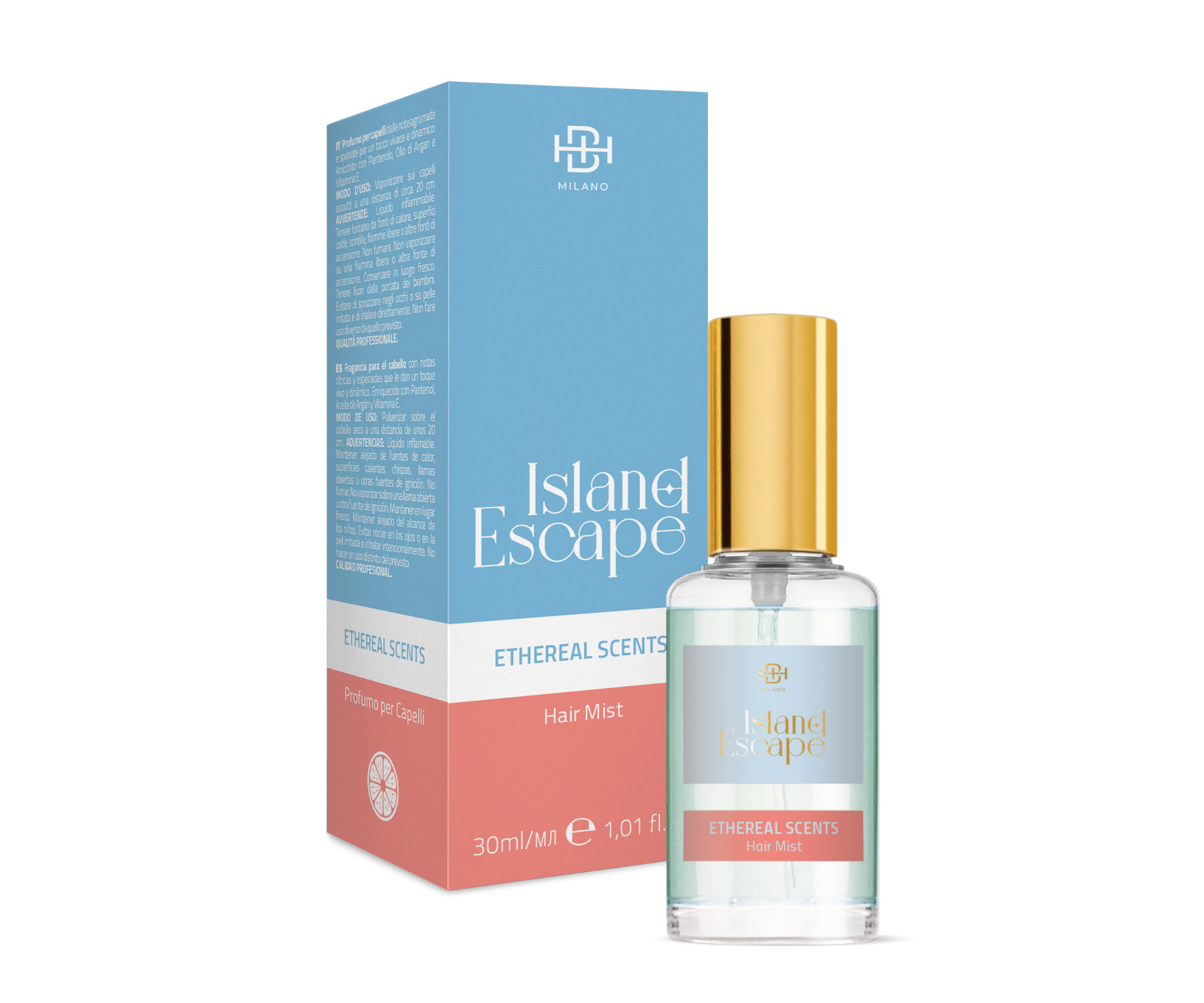 E-shop Vôňa do vlasov Bond Healthy Hair Milano Island Escape Hair Mist - 30 ml + darček zadarmo