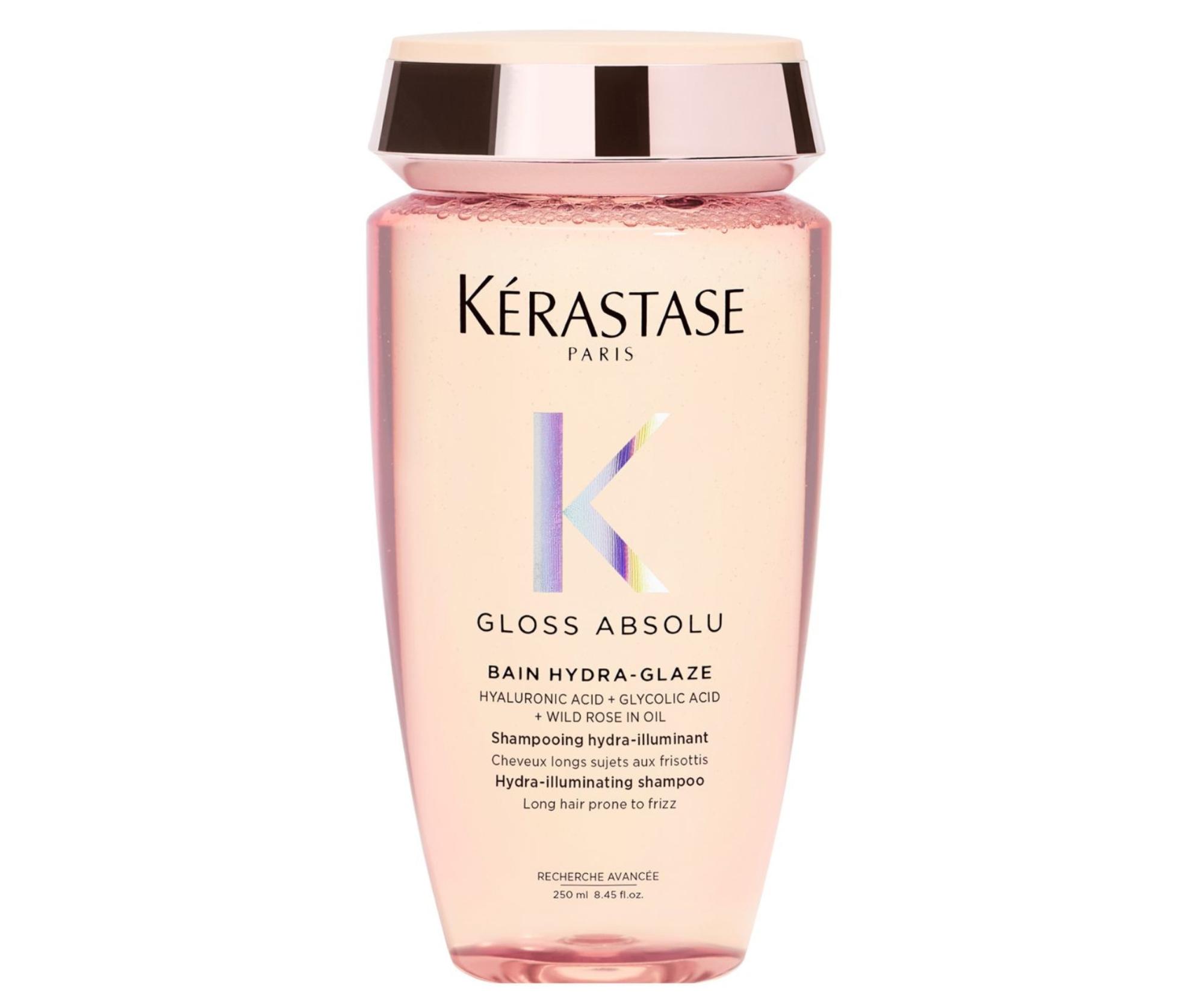 Hydratačný a rozjasňujúci šampón pre vlasy so sklonom ku krepateniu Kérastase Gloss Absolu Bain Hydra-Glaze - 250 ml + darček zadarmo