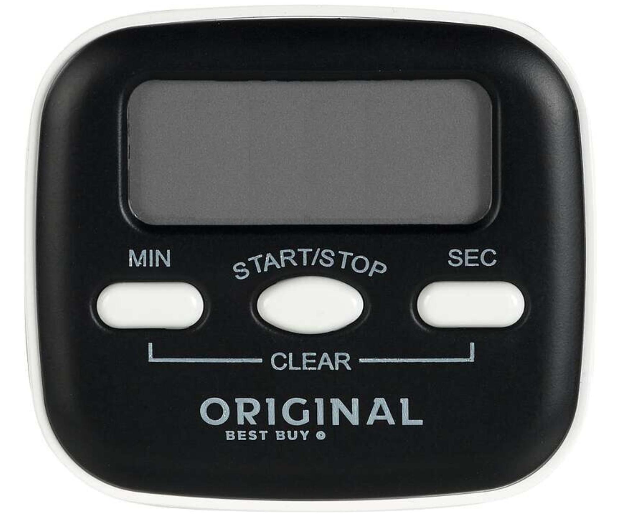 E-shop Digitálny časovač/minútka Original Best Buy s magnetom - čierno-biela (P005022) + darček zadarmo