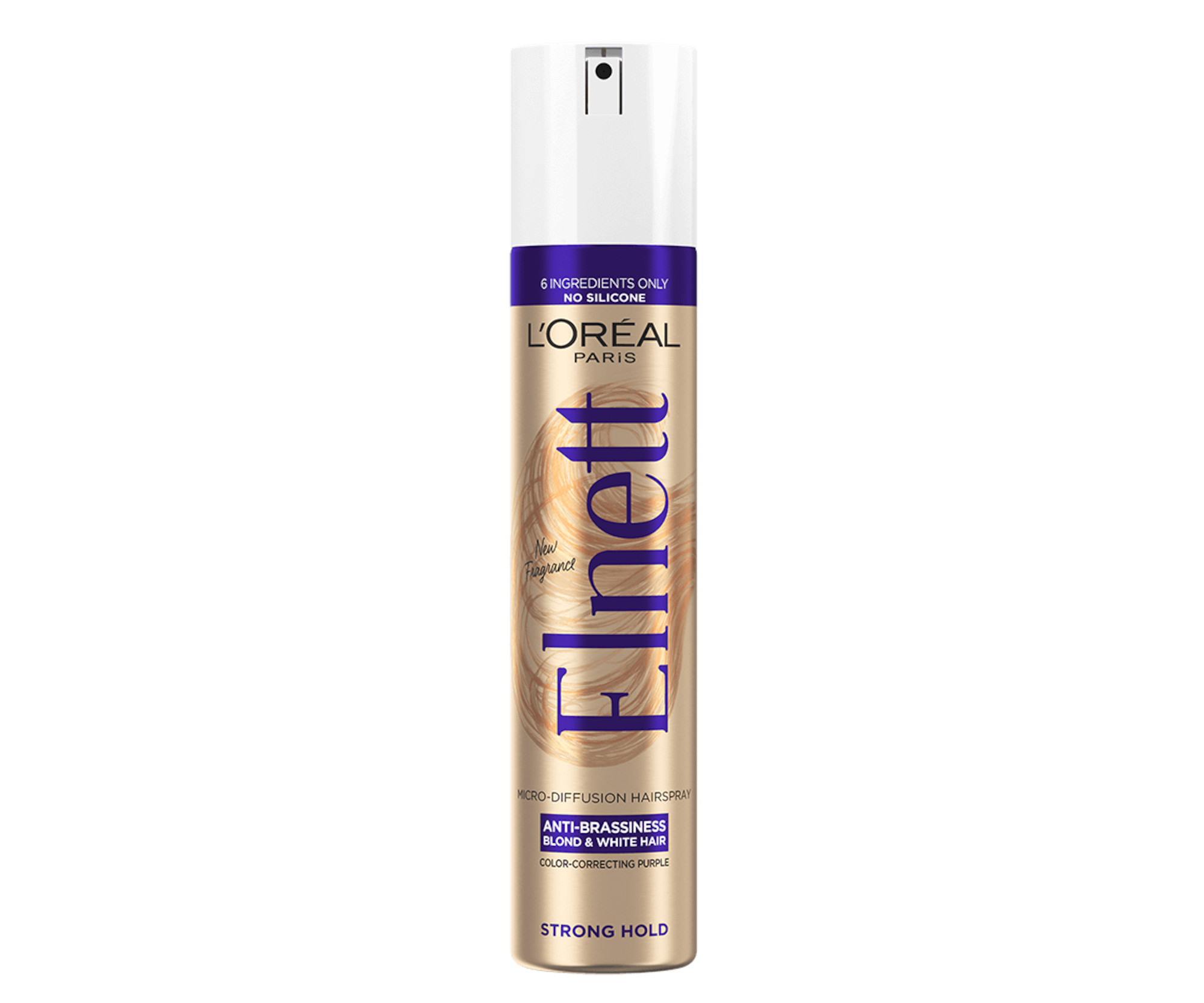 E-shop Lak na vlasy so silnou fixáciou pre neutralizáciu žltých a mosadzných tónov Loréal Paris Elnett Anti Brassiness - 300 ml - L’Oréal Paris + darček zada