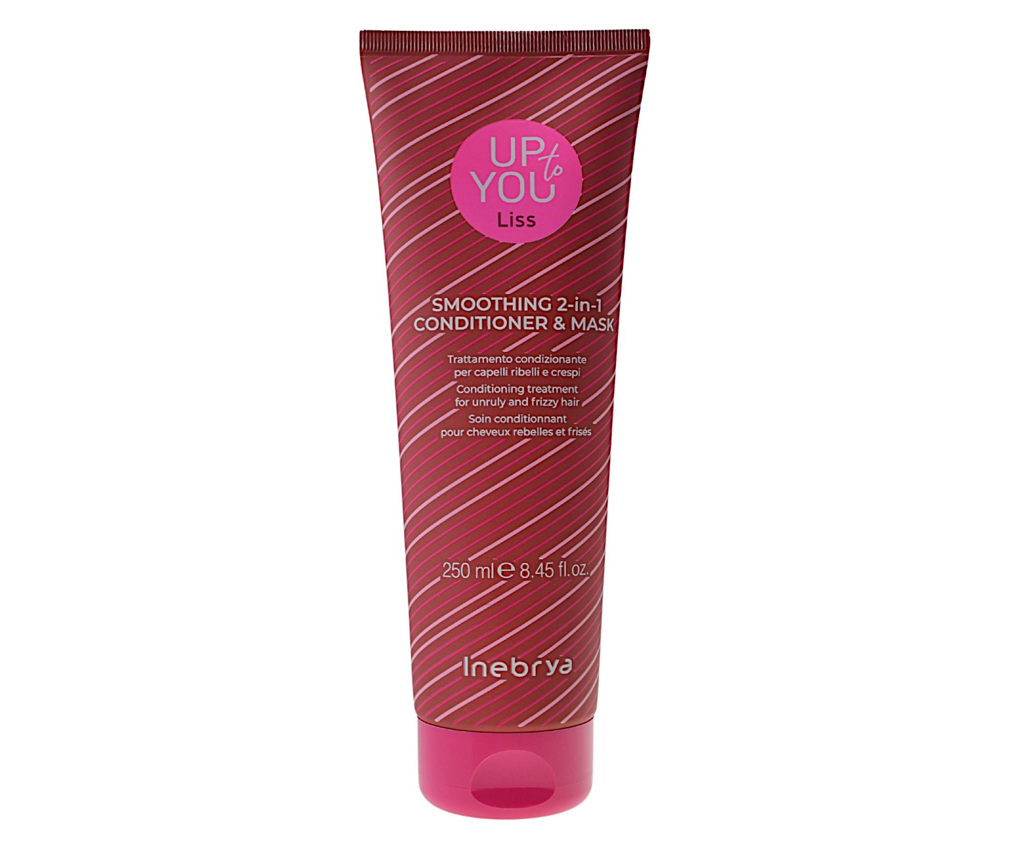 E-shop Uhladzujúca a ošetrujúca kúra pre nepoddajné a krepaté vlasy Inebrya Up to You Liss Smoothing 2in1 Conditioner a Mask - 250 ml + darček zadarmo