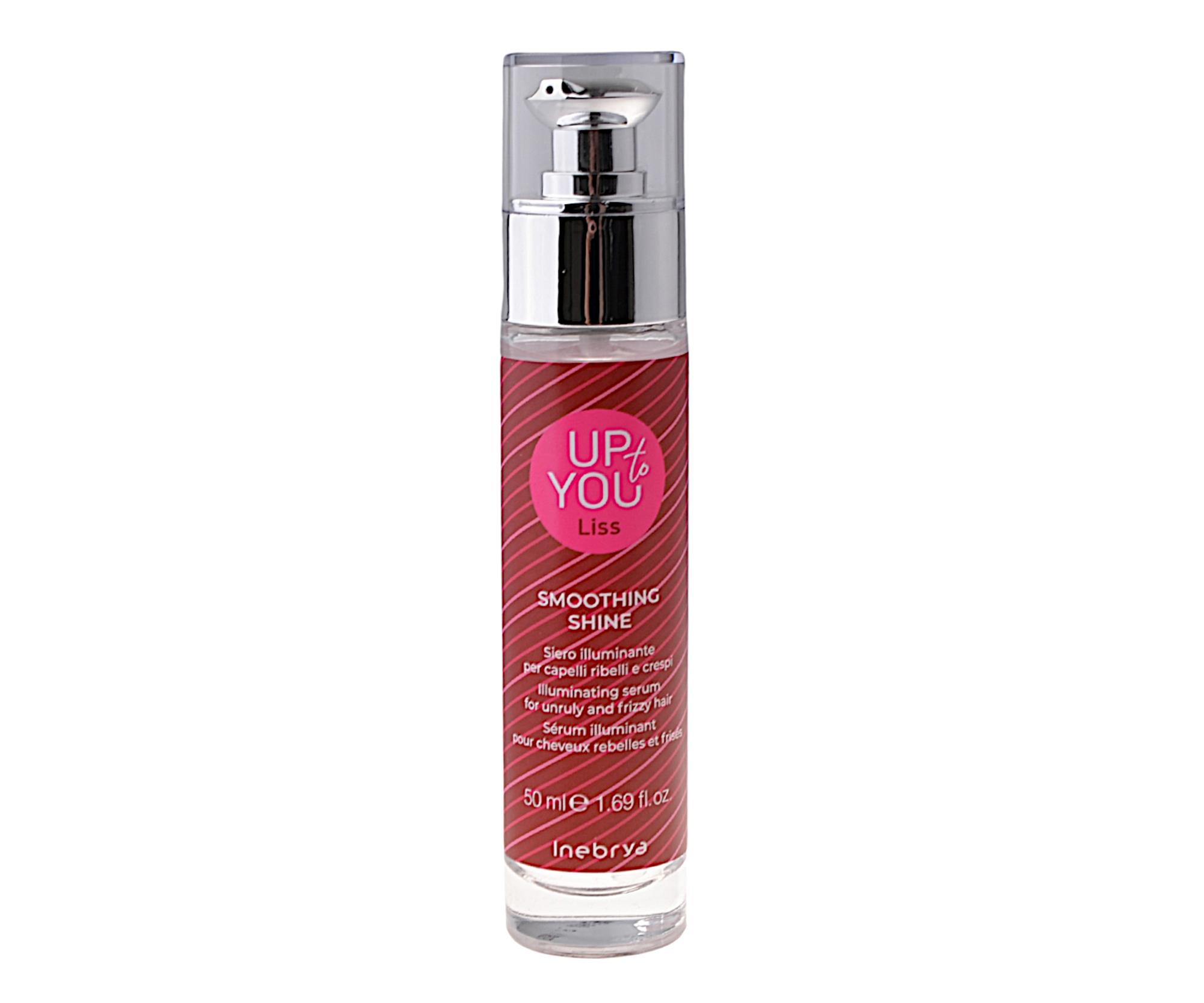E-shop Rozjasňujúce sérum pre nepoddajné a krepovaté vlasy Inebrya Up To You Liss Smoothing Shine - 50 ml + darček zadarmo