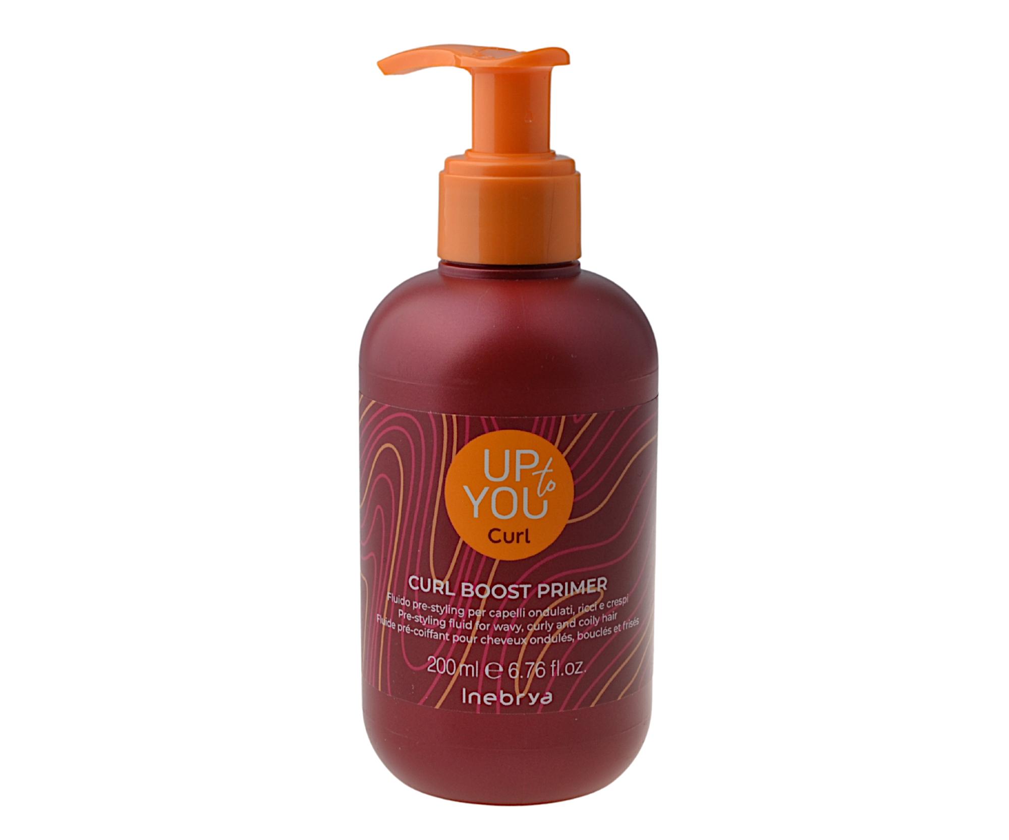 E-shop Stylingový krém na definíciu vlnitých a kučeravých vlasov Inebrya Up To You Curl Boost Primer - 200 ml + darček zadarmo