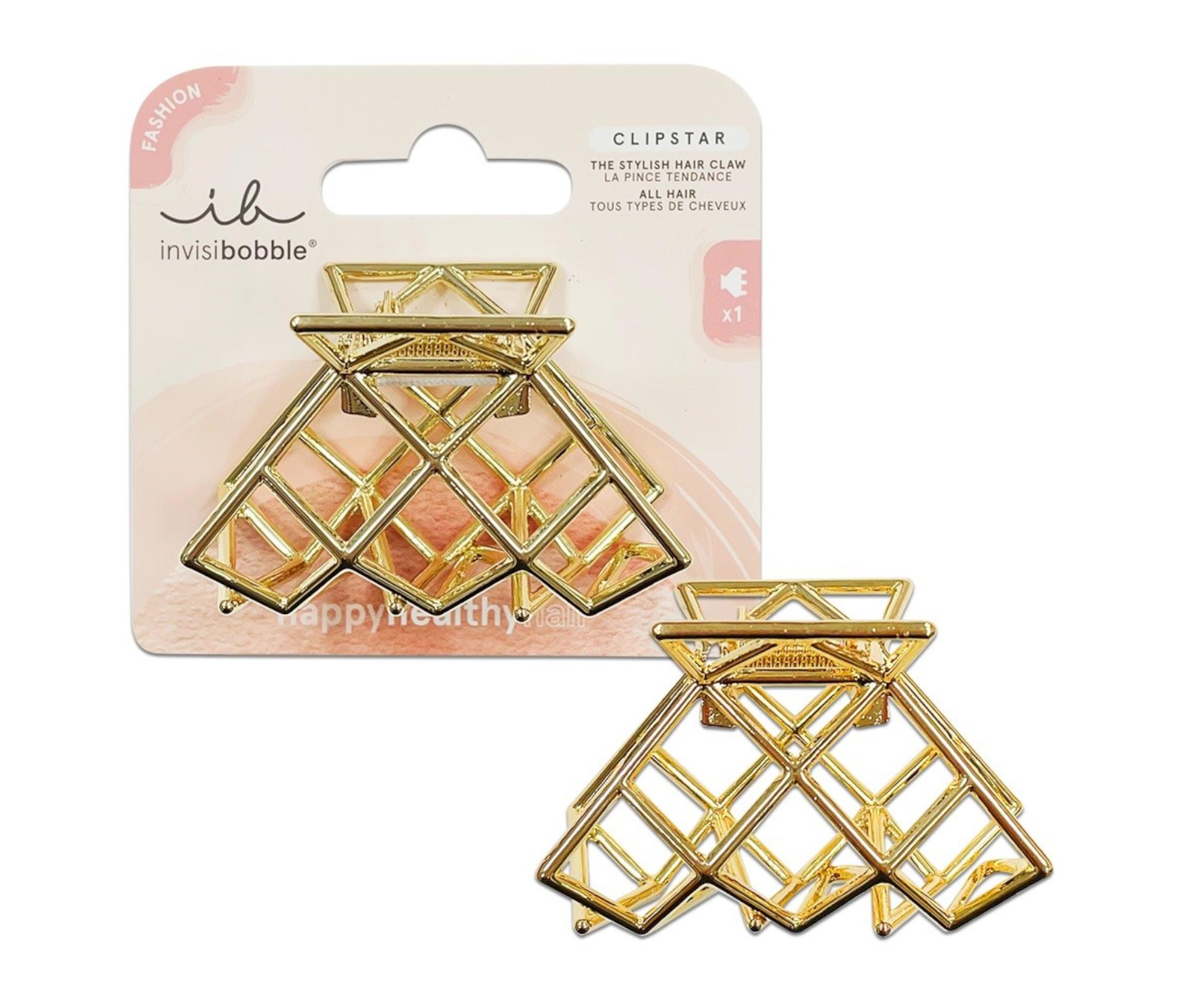 E-shop Škripec do vlasov Invisibobble Clipstar Divine Metal - kovový, zlatý + darček zadarmo