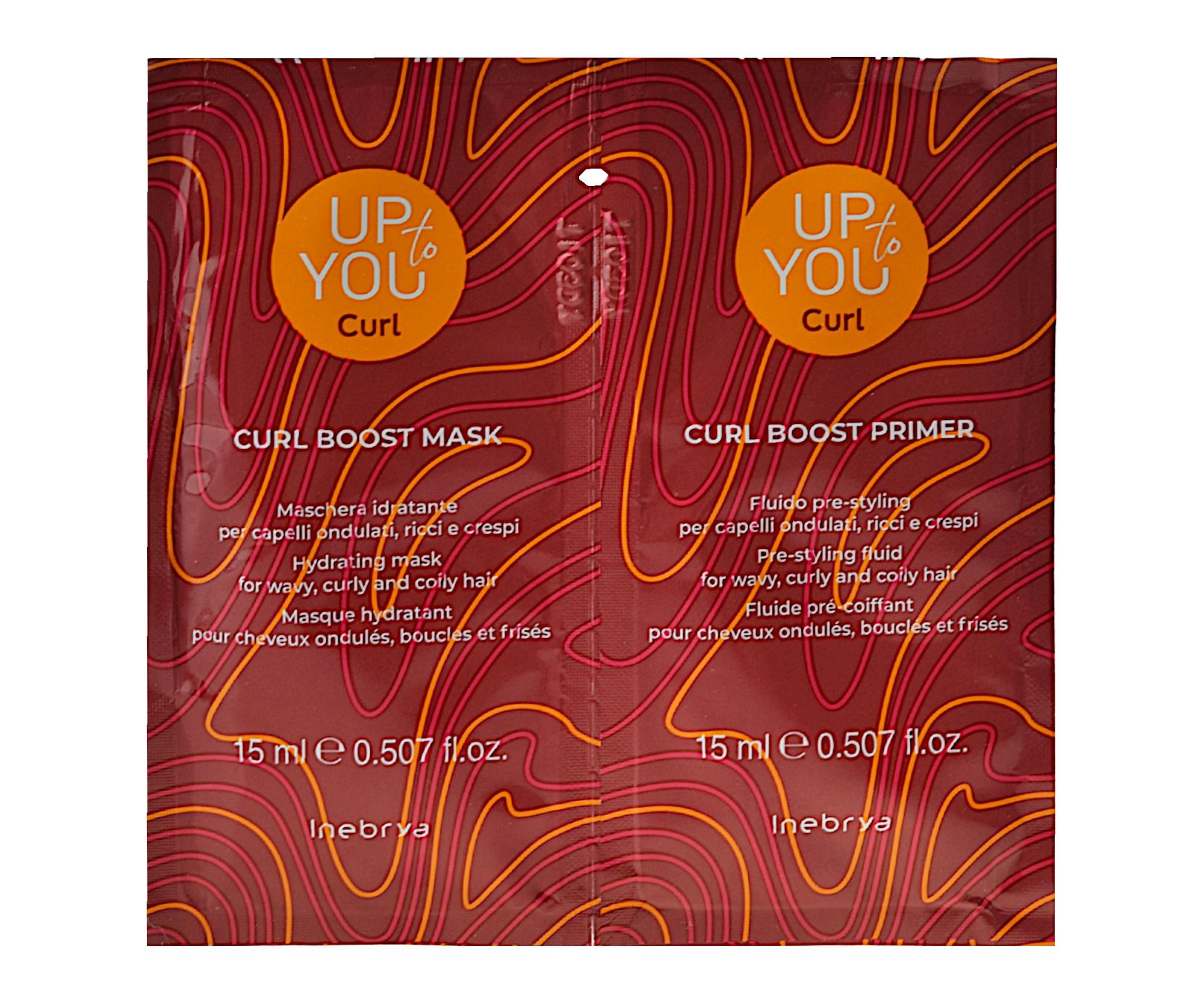 E-shop Hydratačná maska a stylingový krém pre vlnité a kučeravé vlasy Inebrya Up To You Curl - 2x15 ml