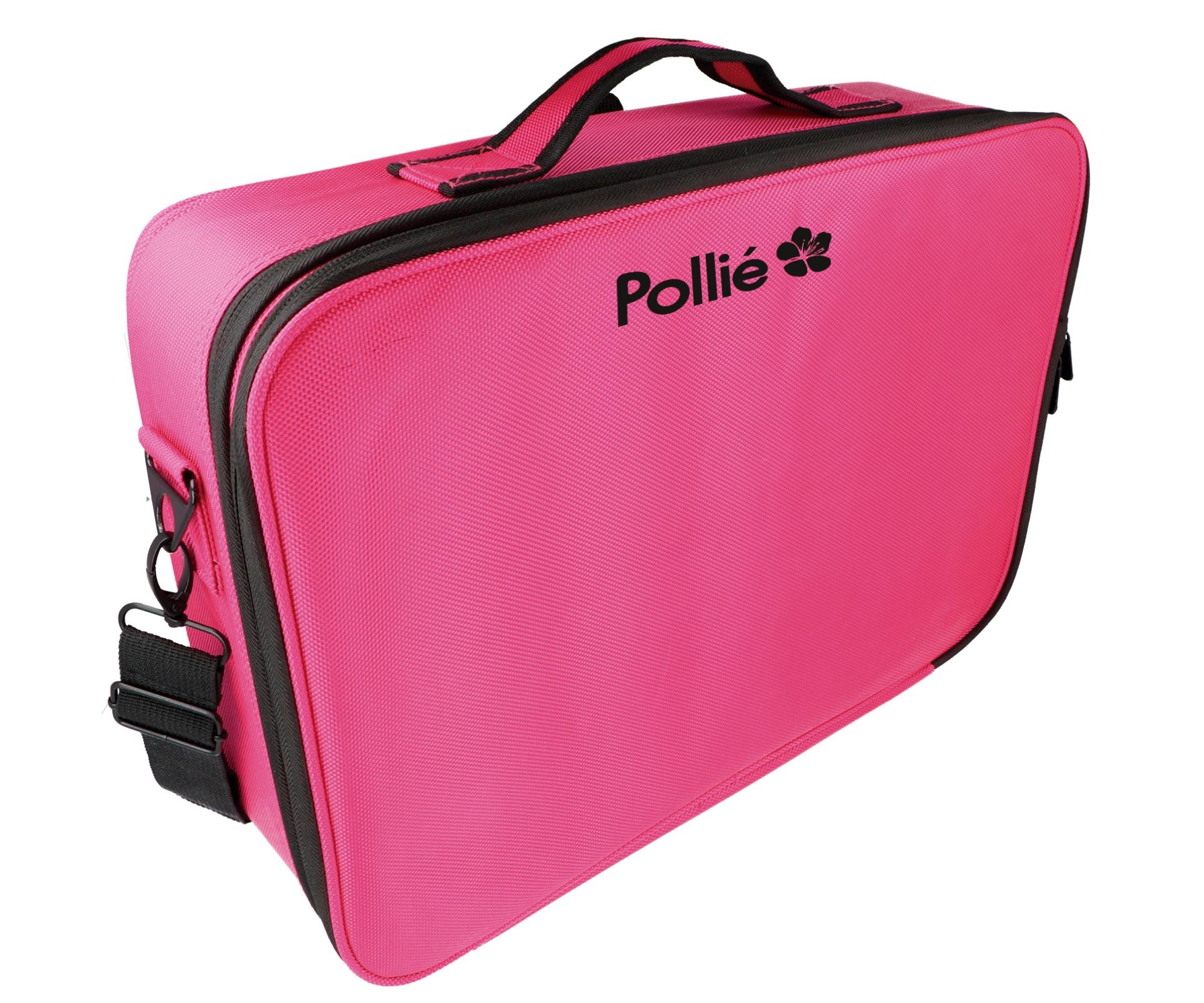 E-shop Kadernícky/kozmetický kufrík Eurostil Professional Pollié - ružový (07321/63) + darček zadarmo