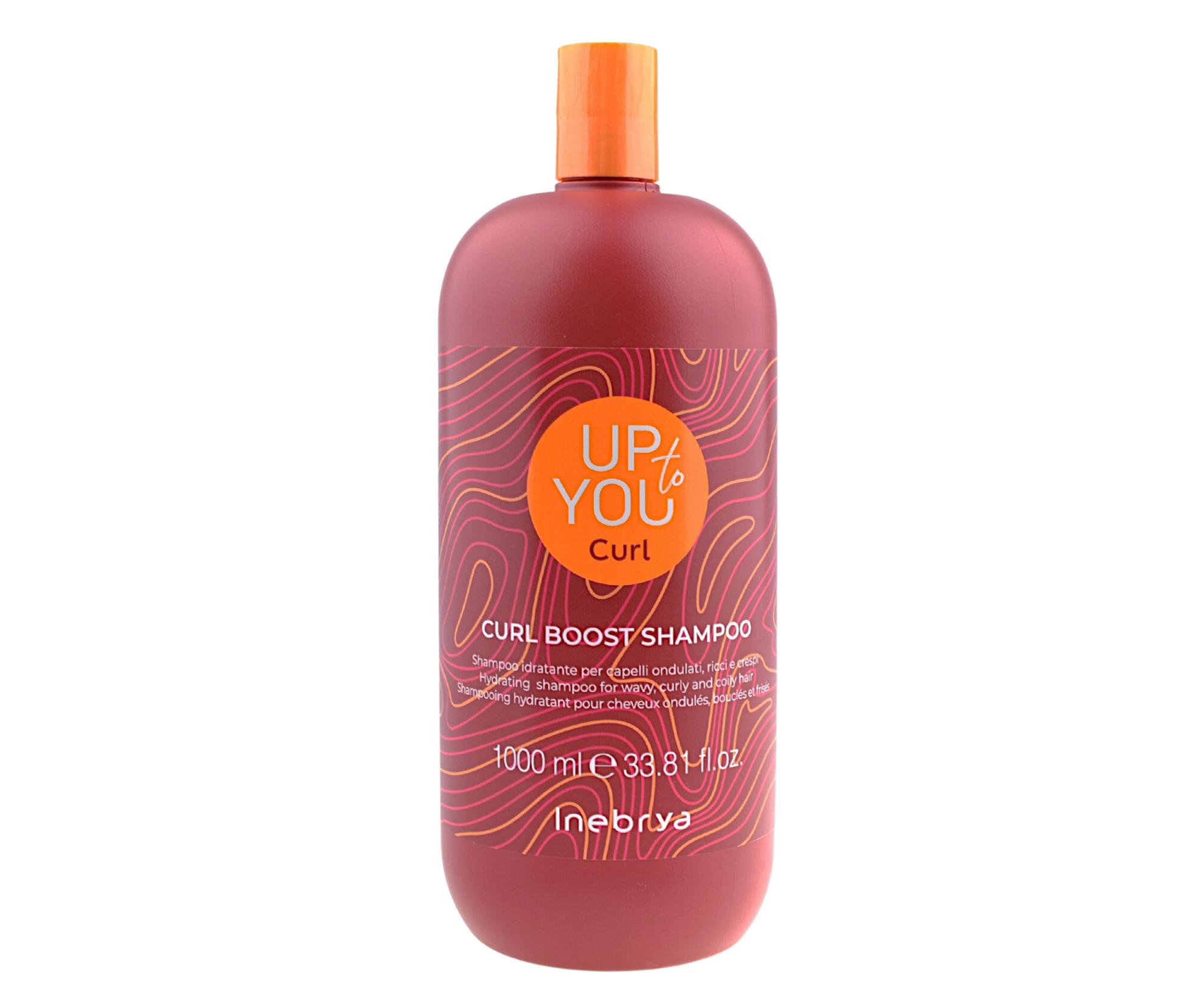 Šampón pre vlnité a kučeravé vlasy Inebrya Up To You Curl Boost Shampoo - 1000 ml + darček zadarmo