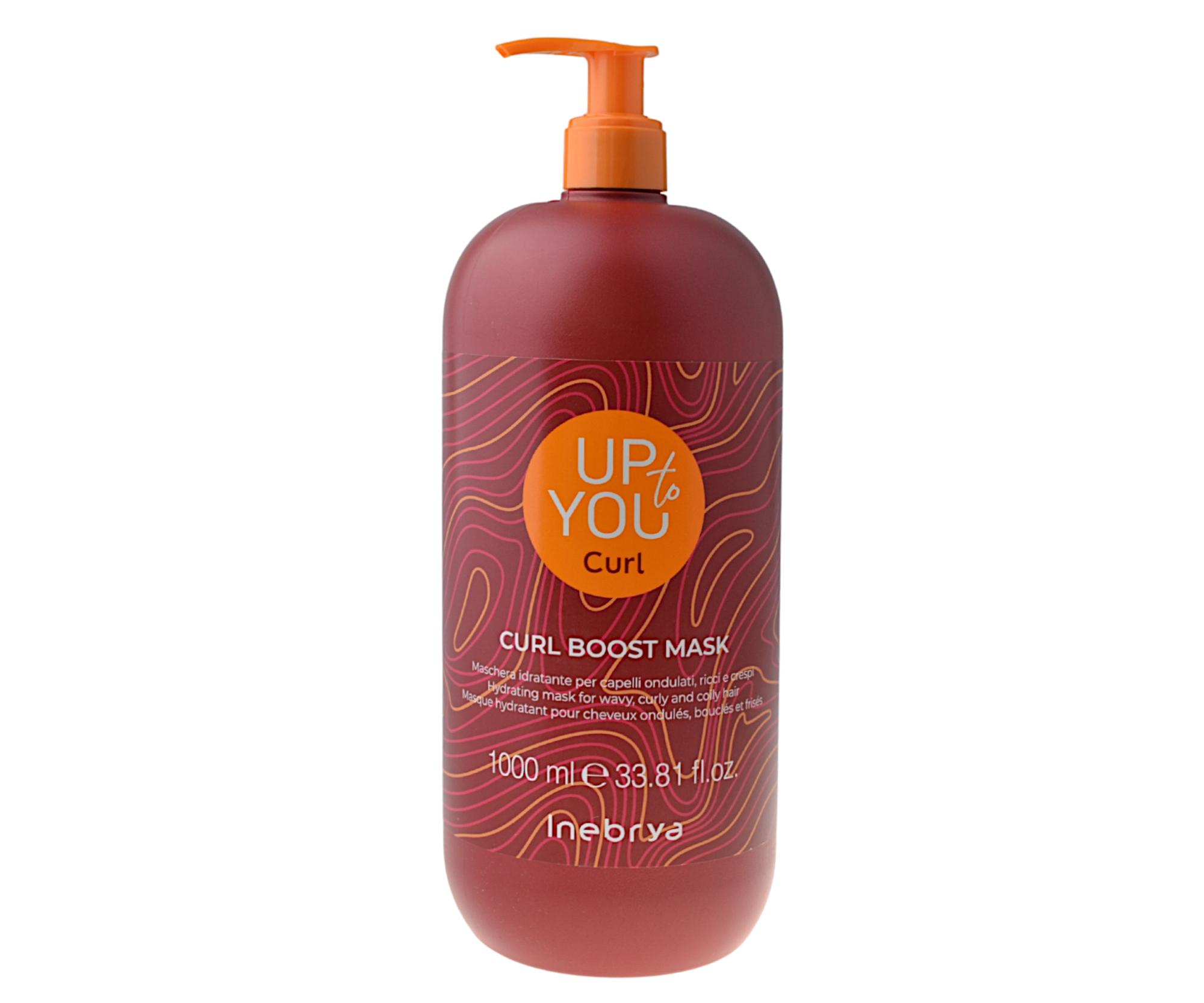 E-shop Hydratačná maska pre vlnité a kučeravé vlasy Inebrya Up To You Curl Boost Mask - 1000 ml + darček zadarmo
