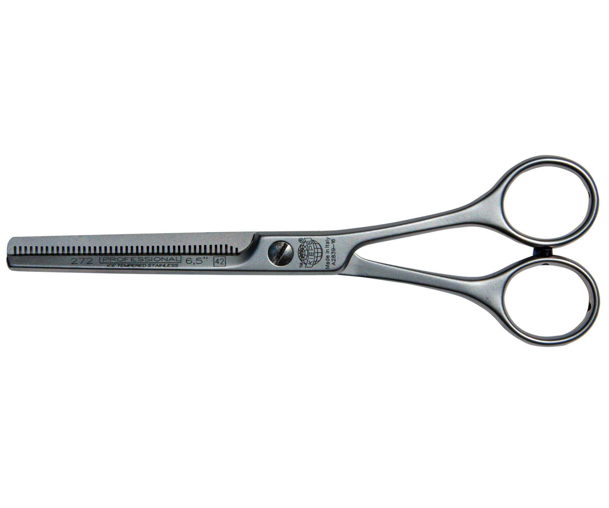 E-shop Efilačné nožnice Kiepe Coiffeur Super Line 272 - 6,5" strieborné, 42 zubov (272/6.5) + darček zadarmo