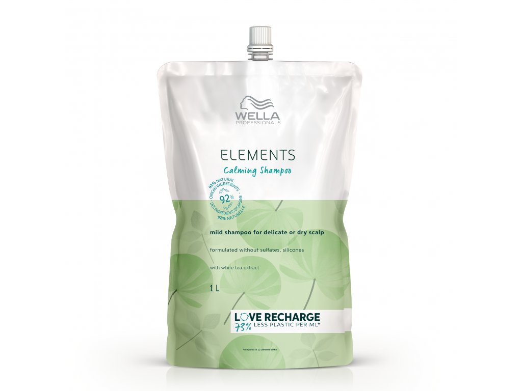 E-shop Šampón na upokojenie vlasovej pokožky Wella Elements Calming - 1000 ml, náhradná náplň (99350169329) + darček zadarmo