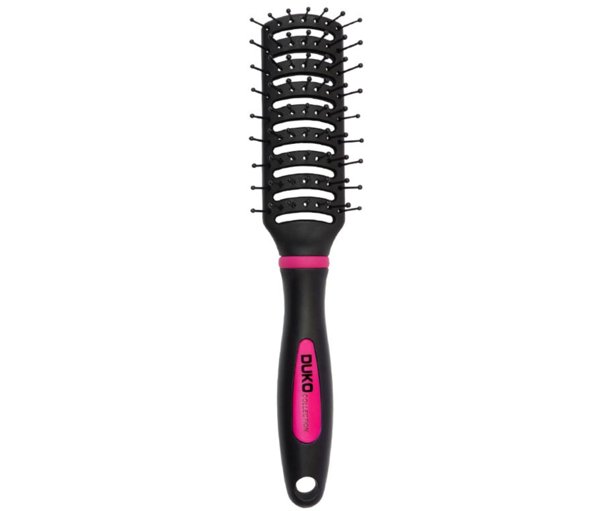 E-shop Jednostranná fúkacia kefa na vlasy Duko Fuchsia - čiernoružová (97i6)
