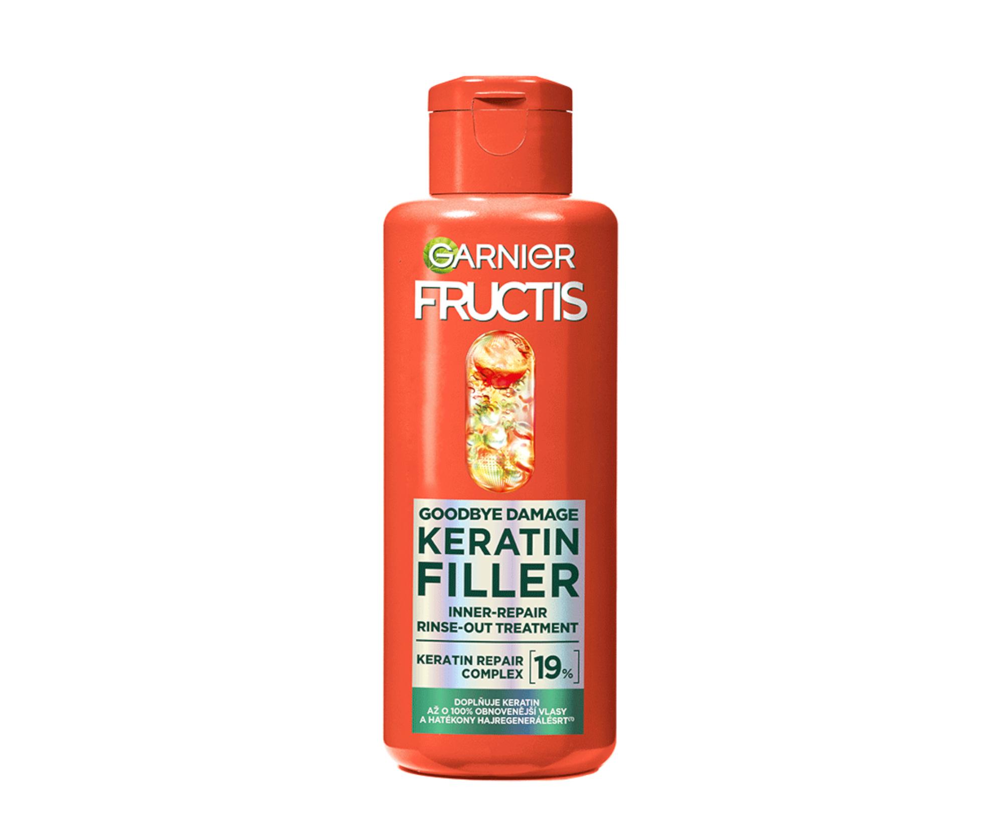 E-shop Posilňujúca oplachová starostlivosť pre poškodené vlasy Garnier Fructis Goodbye Damage Keratin Filler - 200 ml + darček zadarmo