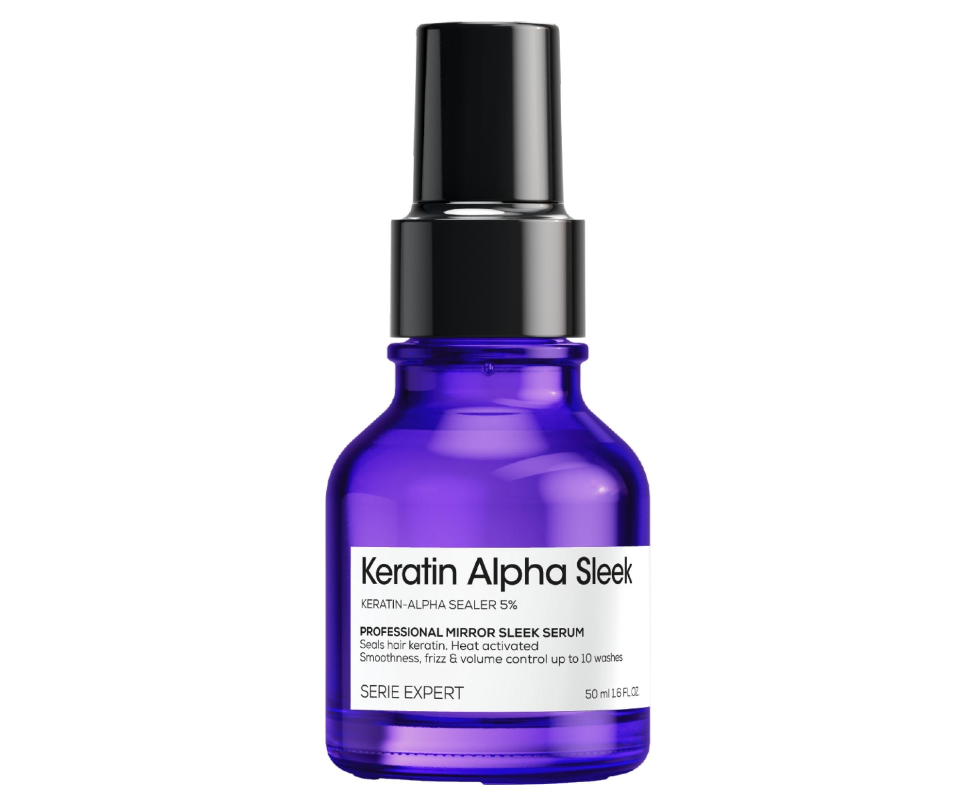 E-shop Termoochranné sérum pre uhladenie krepatých vlasov Loréal Professionnel Serie Expert Keratin Alpha Sleek Mirror Serum - 50 ml - L’Oréal Professionnel