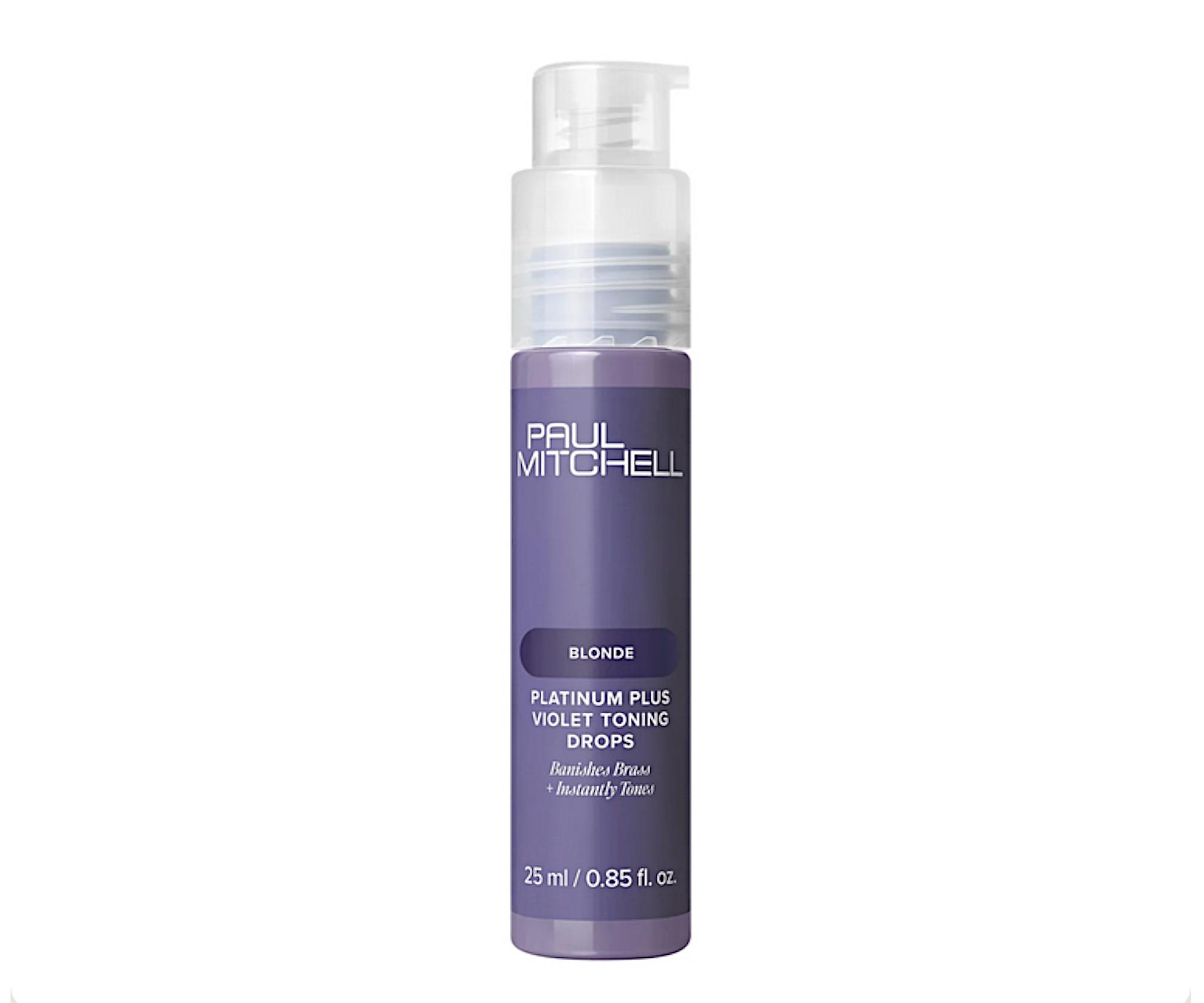 E-shop Tónujúce kvapky na neutralizáciu žltých tónov Paul Mitchell Blonde Platinum Plus Violet Toning Drops - 25 ml + darček zadarmo