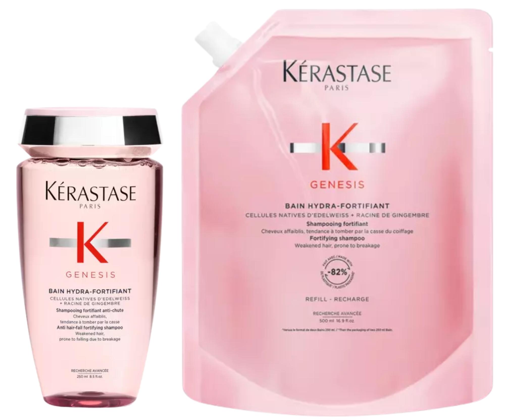 Posilňujúci šampón pre vlasy so sklonom k padaniu Kérastase Genesis Bain Hydra-Fortifiant - 250 ml + náhradná nápl + darček zadarmo