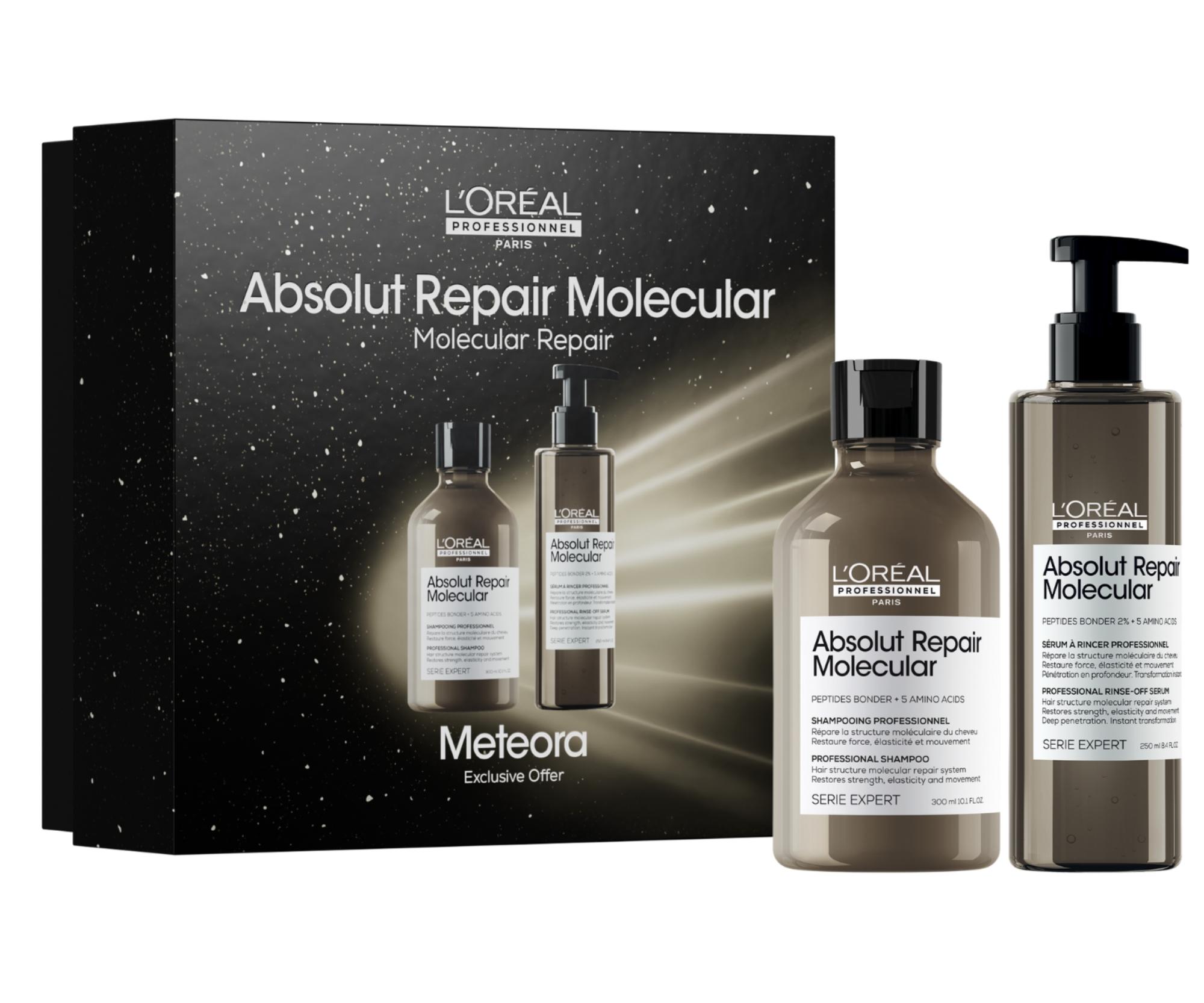 E-shop Darčeková sada pre poškodené vlasy Loréal Professionnel Serie Expert Absolut Repair Molecular Duo Meteora - L’Oréal Professionnel + darček zadarmo