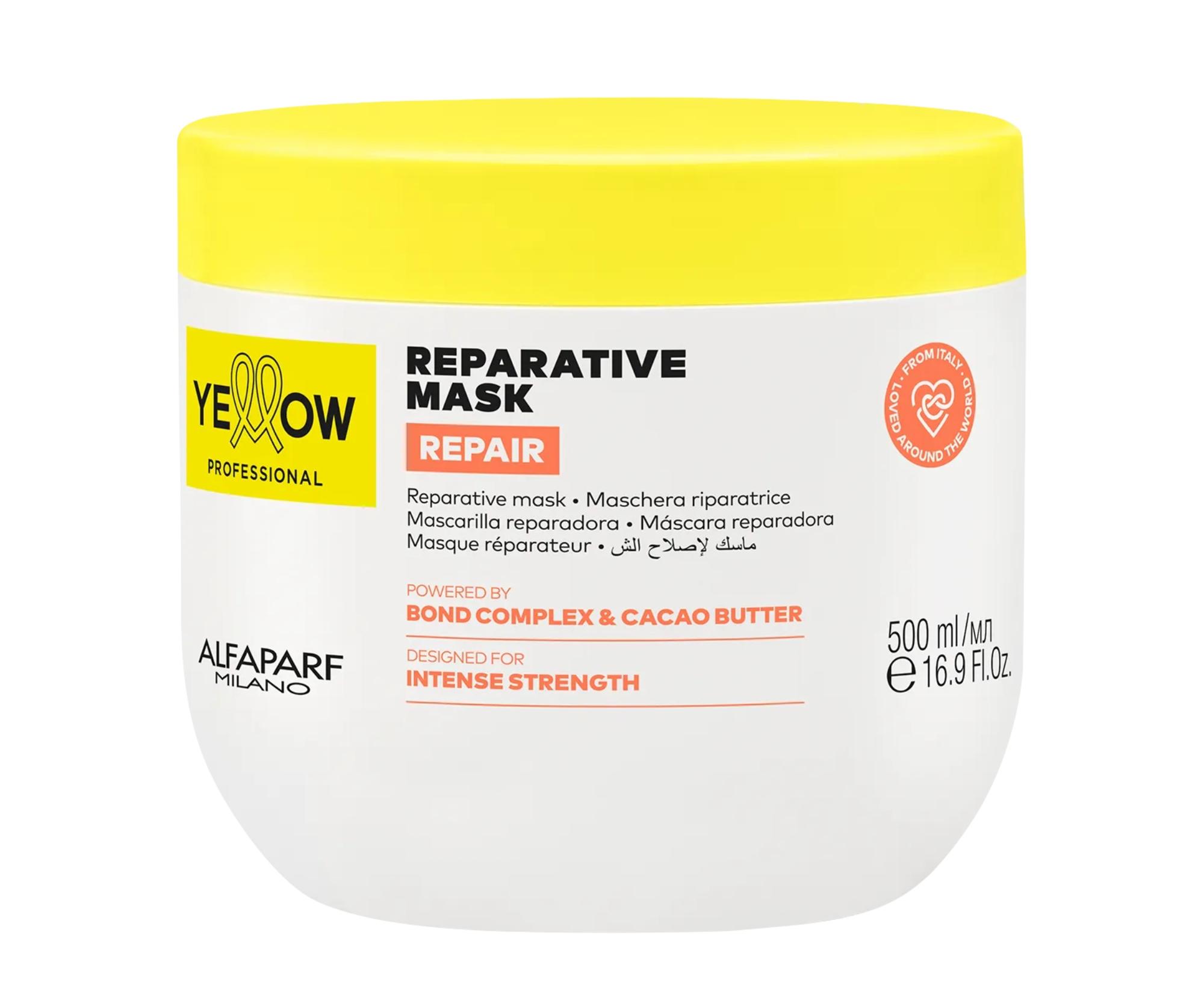 E-shop Intenzívna regeneračná maska pre poškodené vlasy Yellow Professional Repair Reparative Mask - 500 ml + darček zadarmo