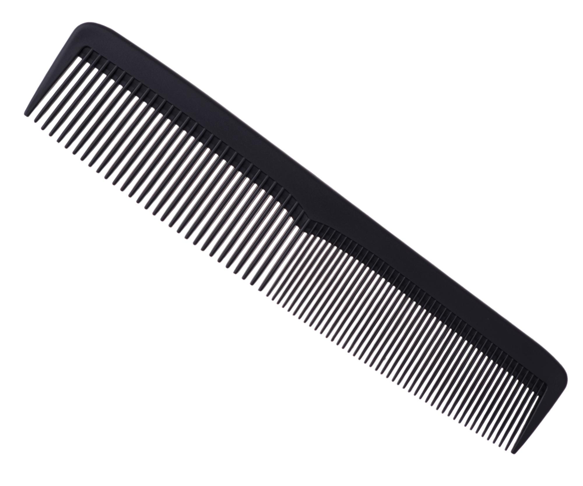E-shop Hrebeň na strihanie vlasov Detail - Hair style Cutting Comb - 18 cm, čierny