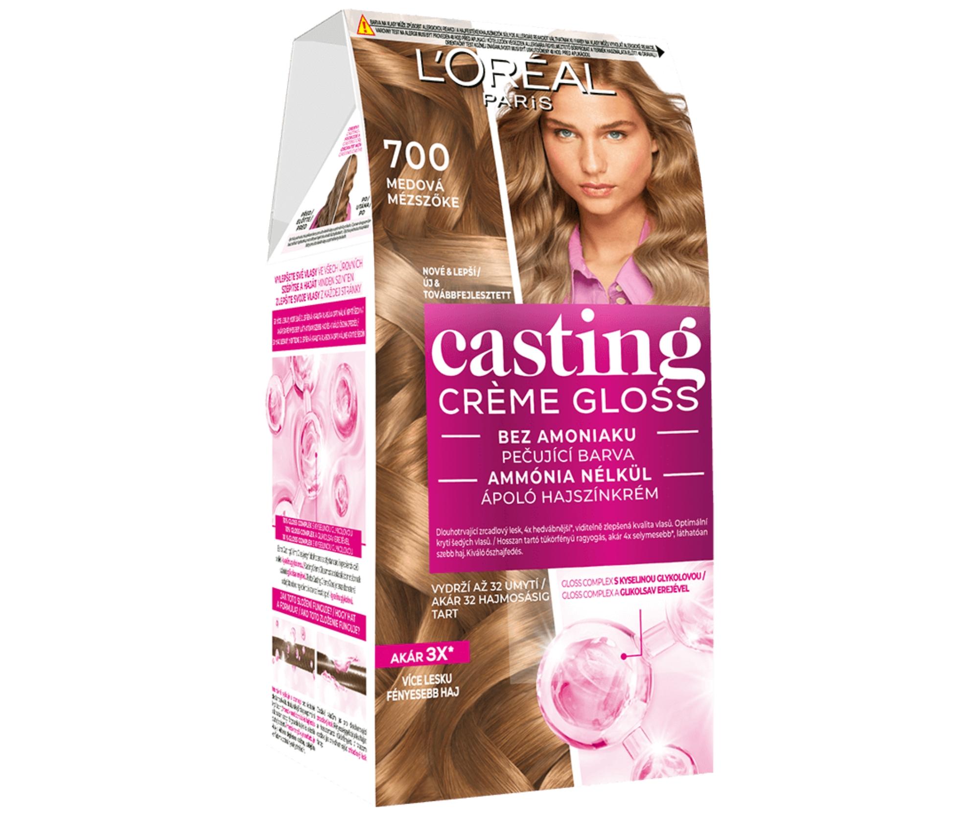 E-shop Preliv bez amoniaku Loréal Casting Créme Gloss - 700 medová - L’Oréal Paris + darček zadarmo