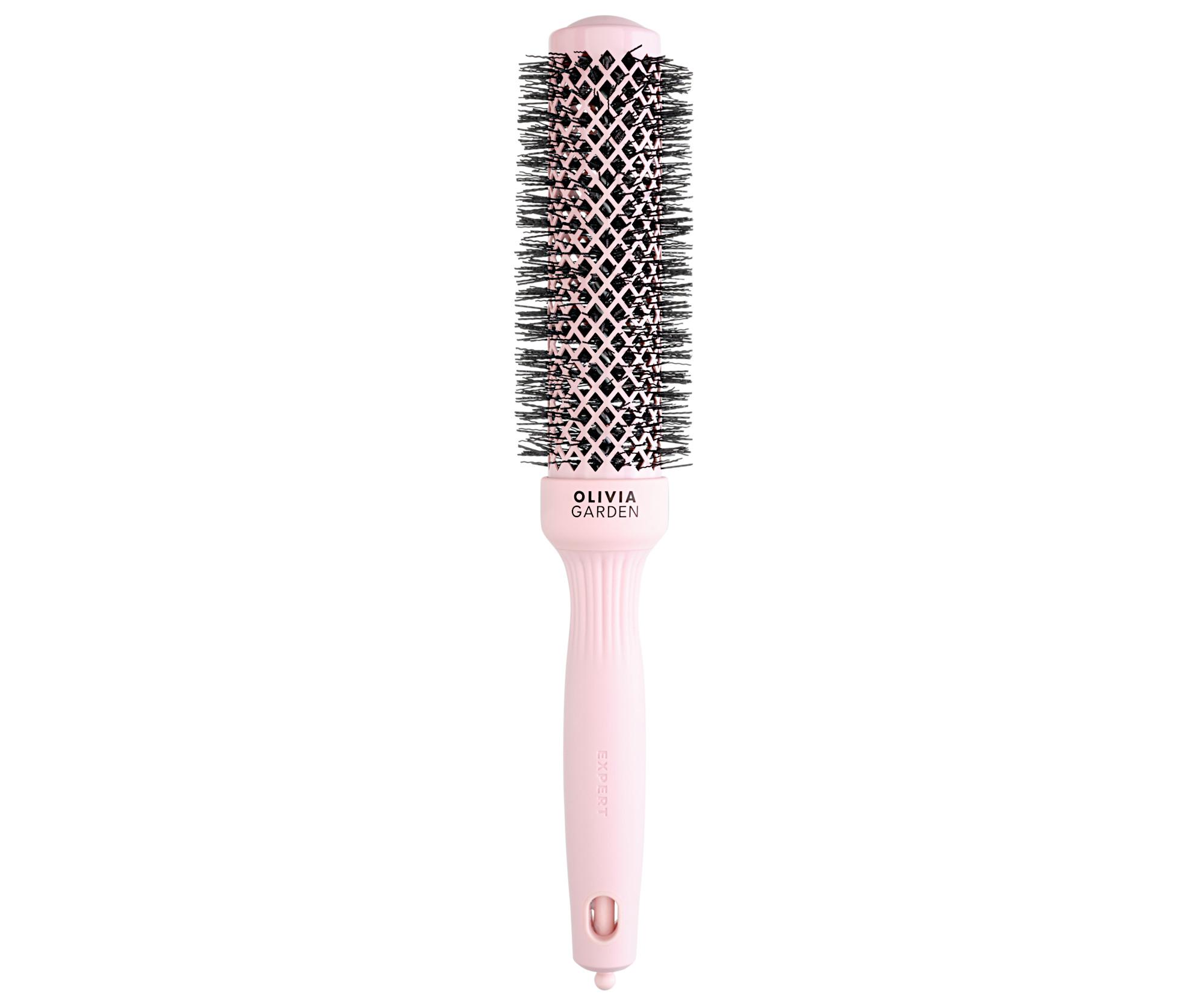 E-shop Okrúhla fúkacia kefa na vlasy Olivia Garden Expert Blowout Speed XL Pastel Pink - 35 mm + darček zadarmo