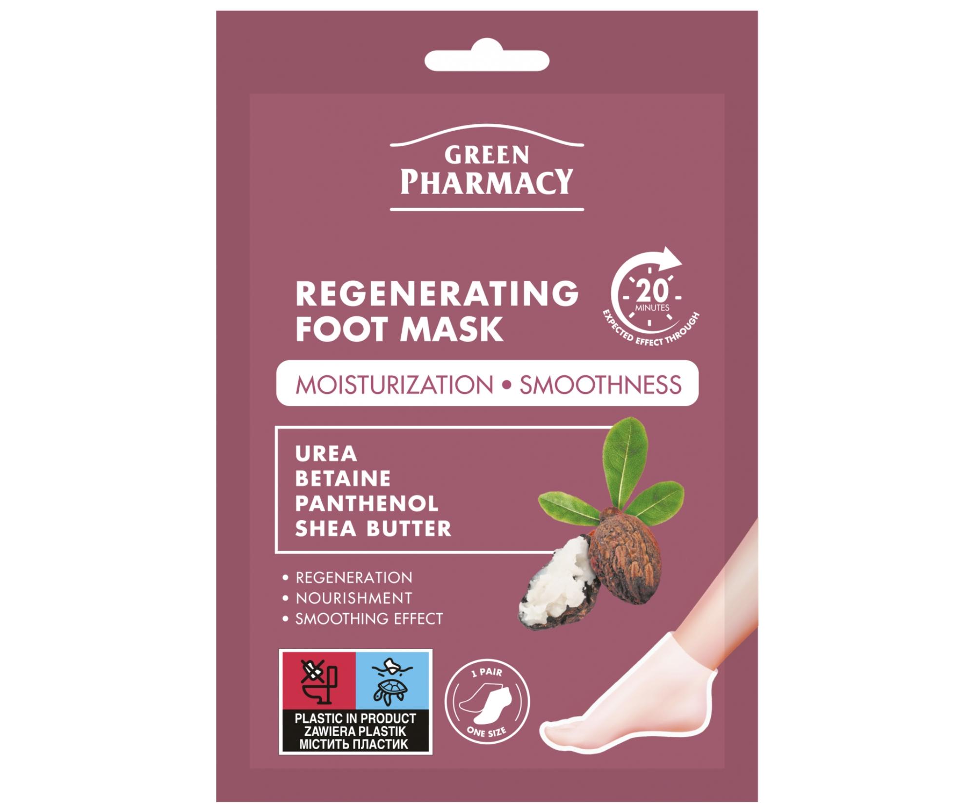 E-shop Regeneračná maska a #8203; a #8203;na chodidlá Green Pharmacy Regenerating Foot Mask - 2x13 ml, ponožky + darček zadarmo