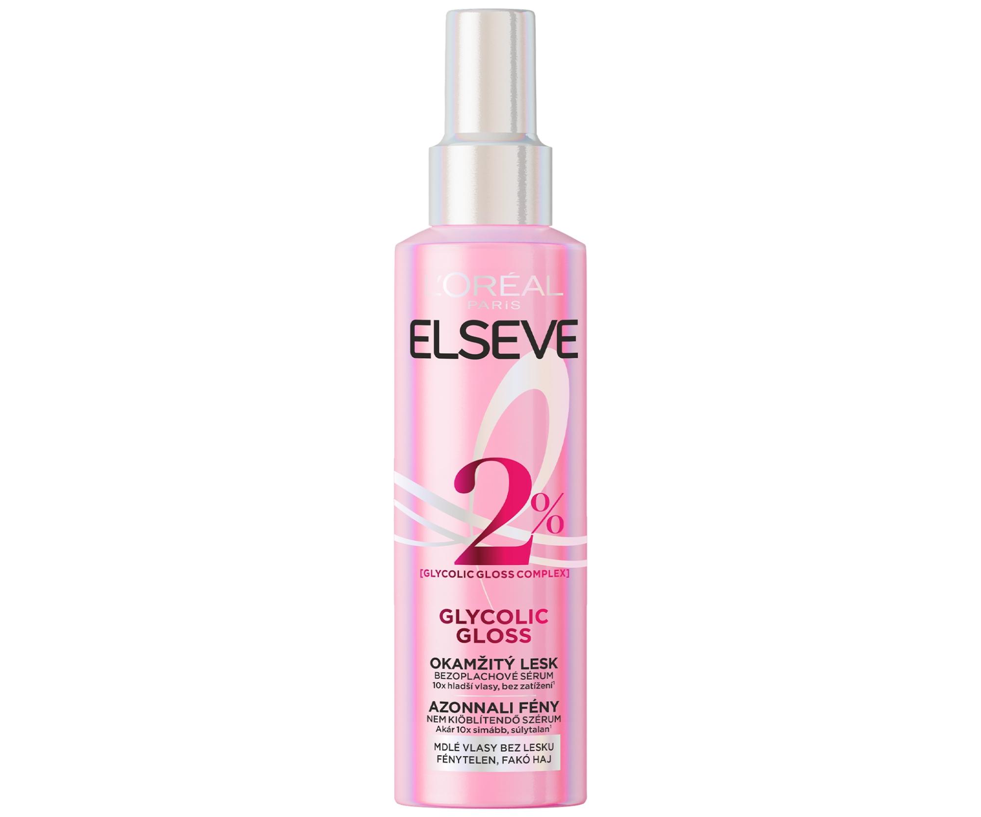 E-shop Termoochranné sérum v spreji na uhladenie a žiarivý lesk vlasov Loréal Paris Elseve Glycolic Gloss - 150 ml - L’Oréal Paris + darček zadarmo