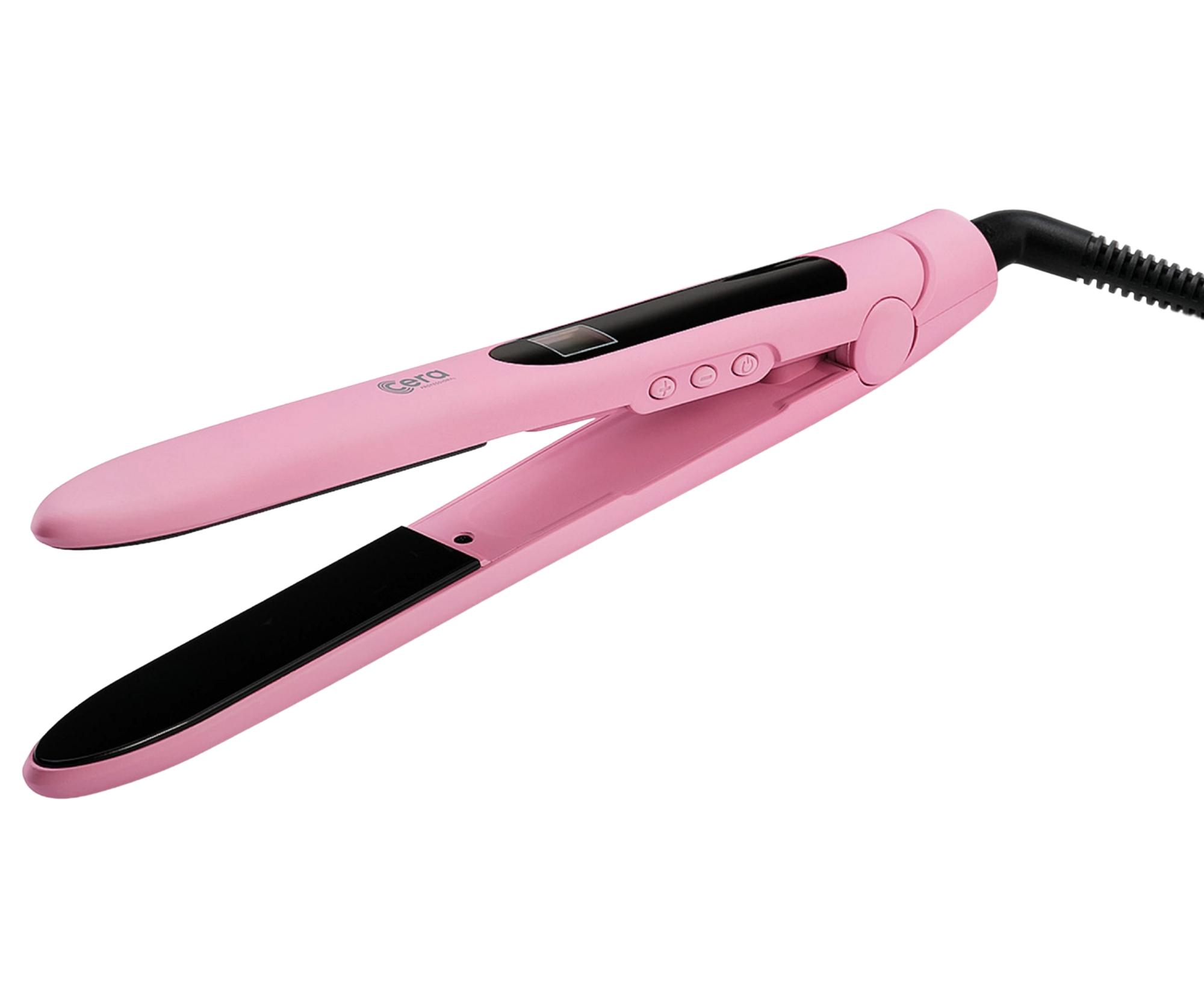 E-shop Profesionálna žehlička na vlasy Cera Bullet Straightener - matná ružová (28421) + darček zadarmo
