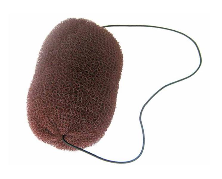 E-shop Výplň do drdolu Duko s gumičkou 14 g - hnedá, 13 cm (5113-brown)