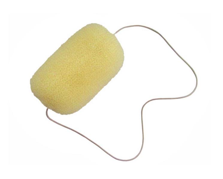 E-shop Výplň do drdolu Duko s gumičkou 14 g - svetlá, 13 cm (5113)