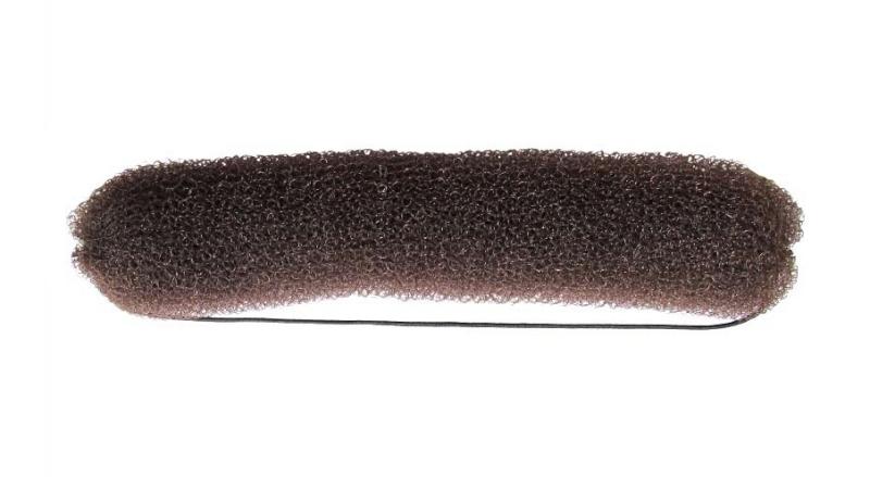 E-shop Výplň do drdolu Duko s gumičkou 12g - hnedá, 20 cm (5339-brown) + darček zadarmo