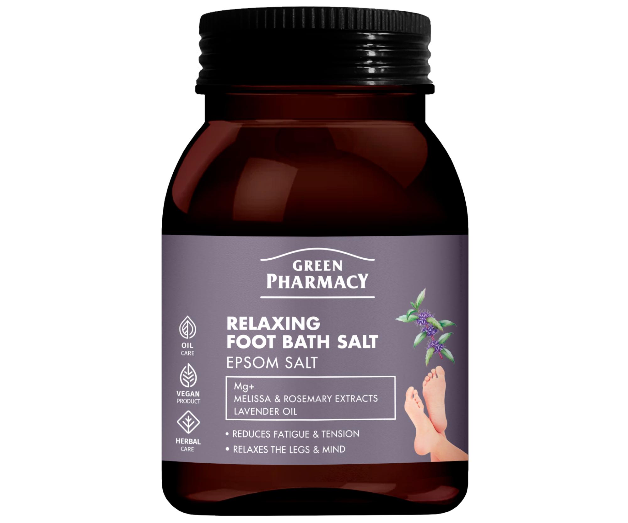 E-shop Relaxačná kúpeľová soľ na nohy Green Pharmacy Relaxing Foot Bath Salt - 400 g