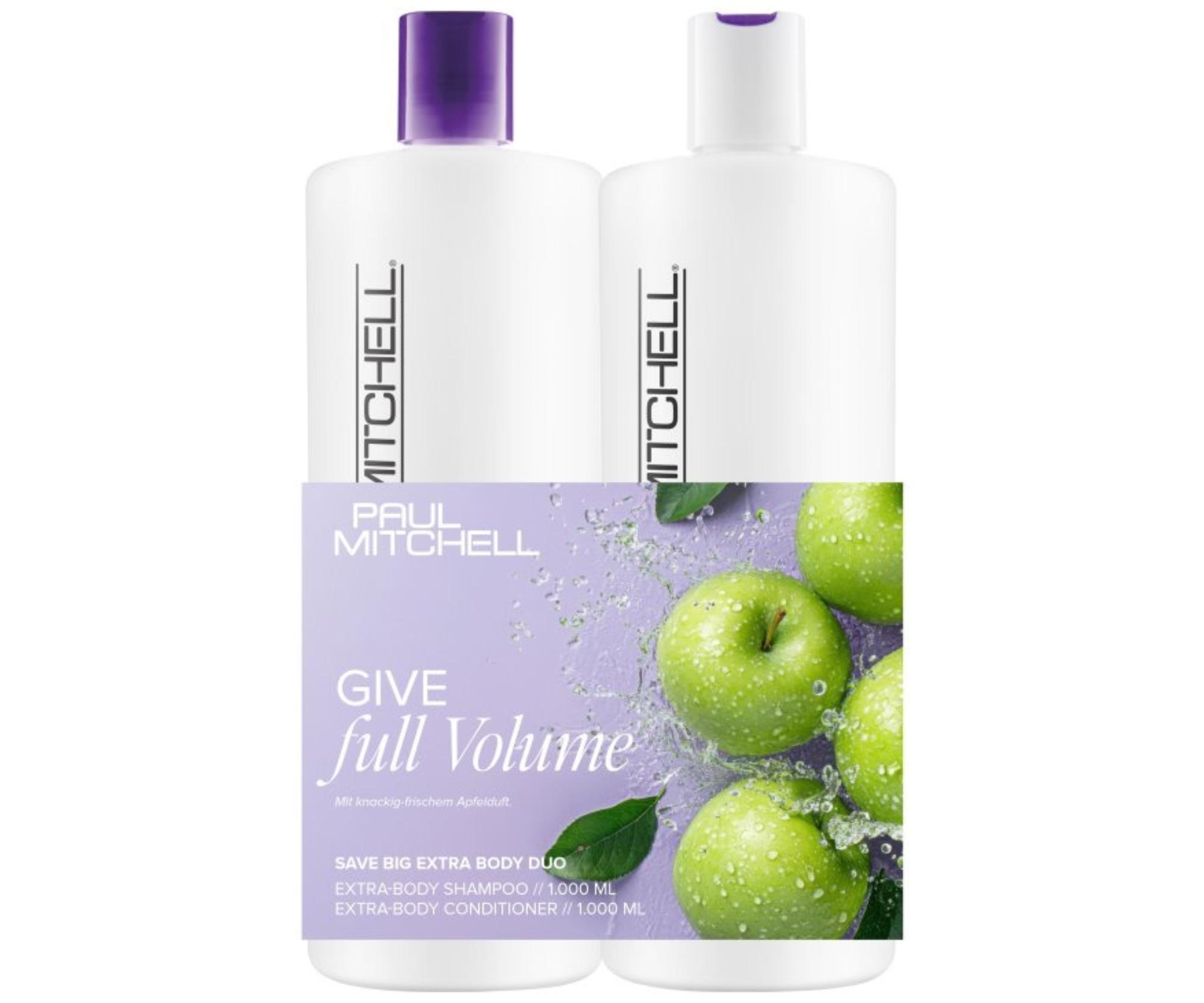 Sada pre objem vlasov Paul Mitchell Extra-Body Save Big Duo + darček zadarmo