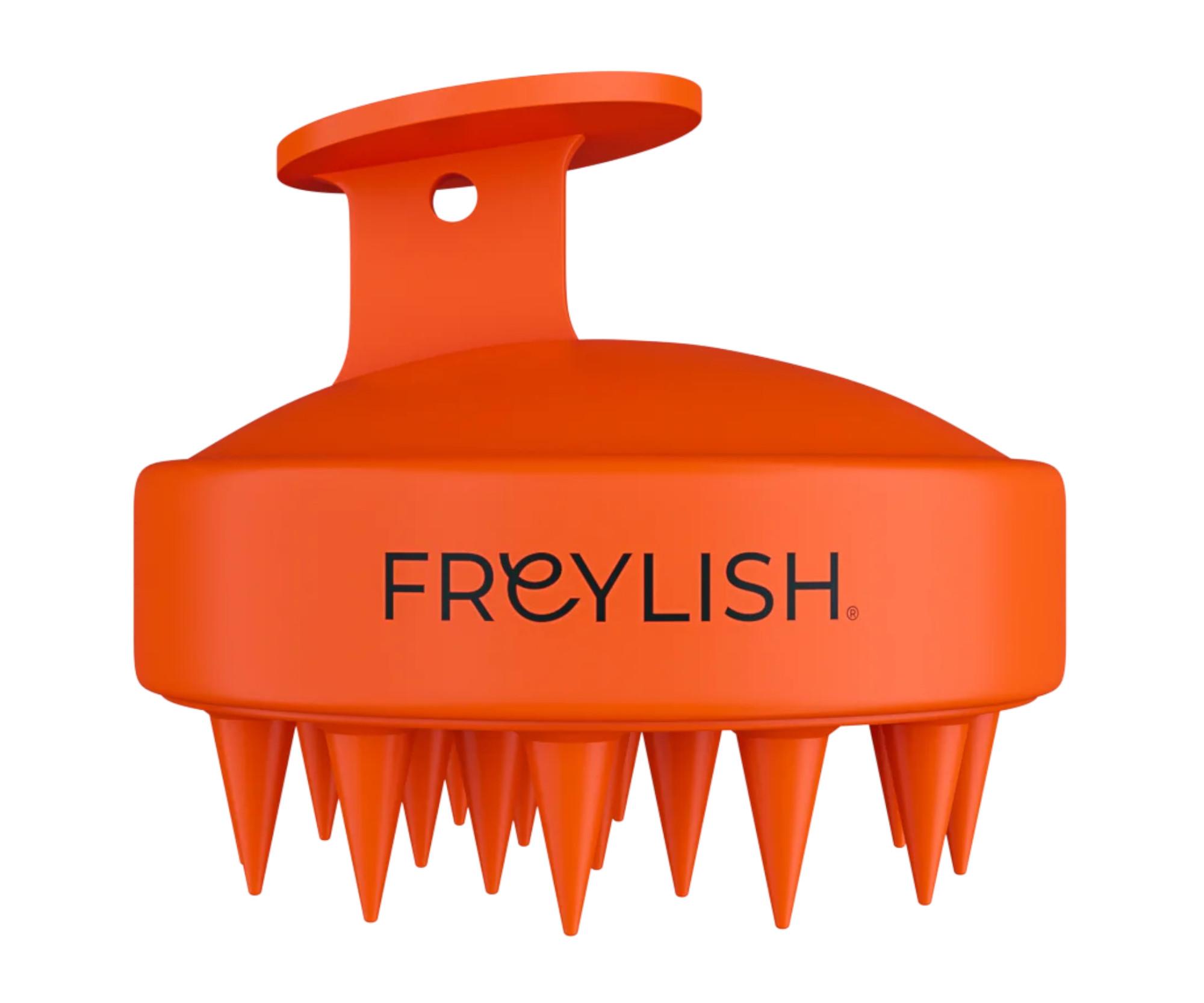 E-shop Masážna exfoliačná kefa na pokožku hlavy Freylish Massage Exfoliating Brush - oranžová + darček zadarmo