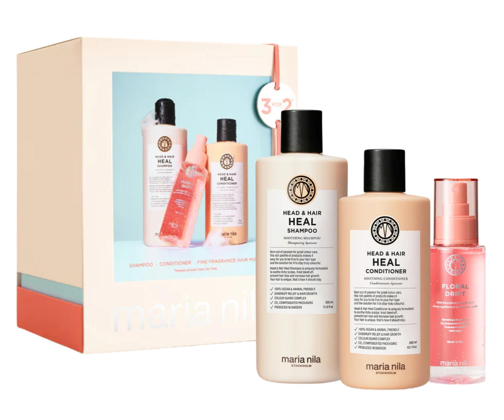 E-shop Darčeková sada pre zdravú vlasovú pokožku a vlasy Maria Nila Head a Hair Heal Holiday Box + darček zadarmo