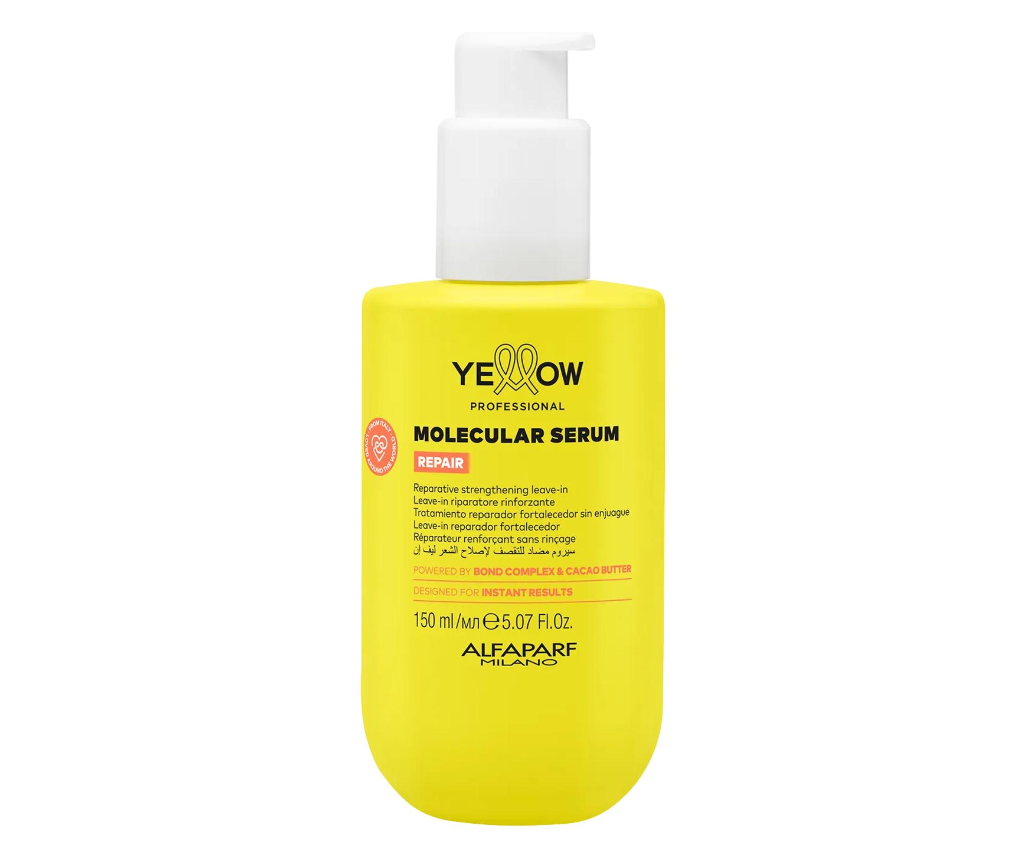 E-shop Regeneračné posilňujúce bezoplachové sérum pre poškodené vlasy Yellow Professional Repair Molecular Serum - 150 ml + darček zadarmo