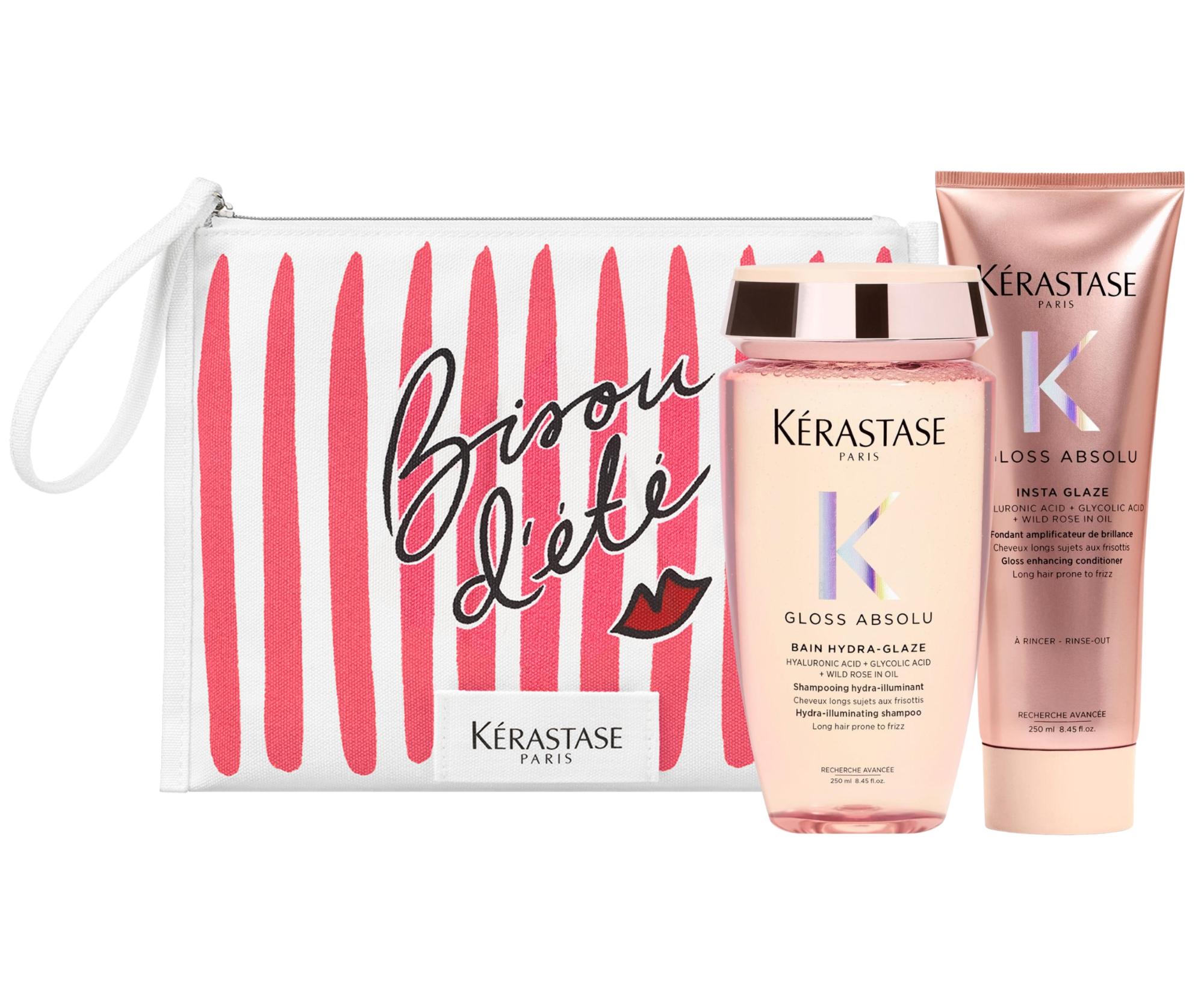 Sada pre vlasy so sklonom ku krepateniu Kérastase Gloss Absolu + taštička zadarmo + darček zadarmo