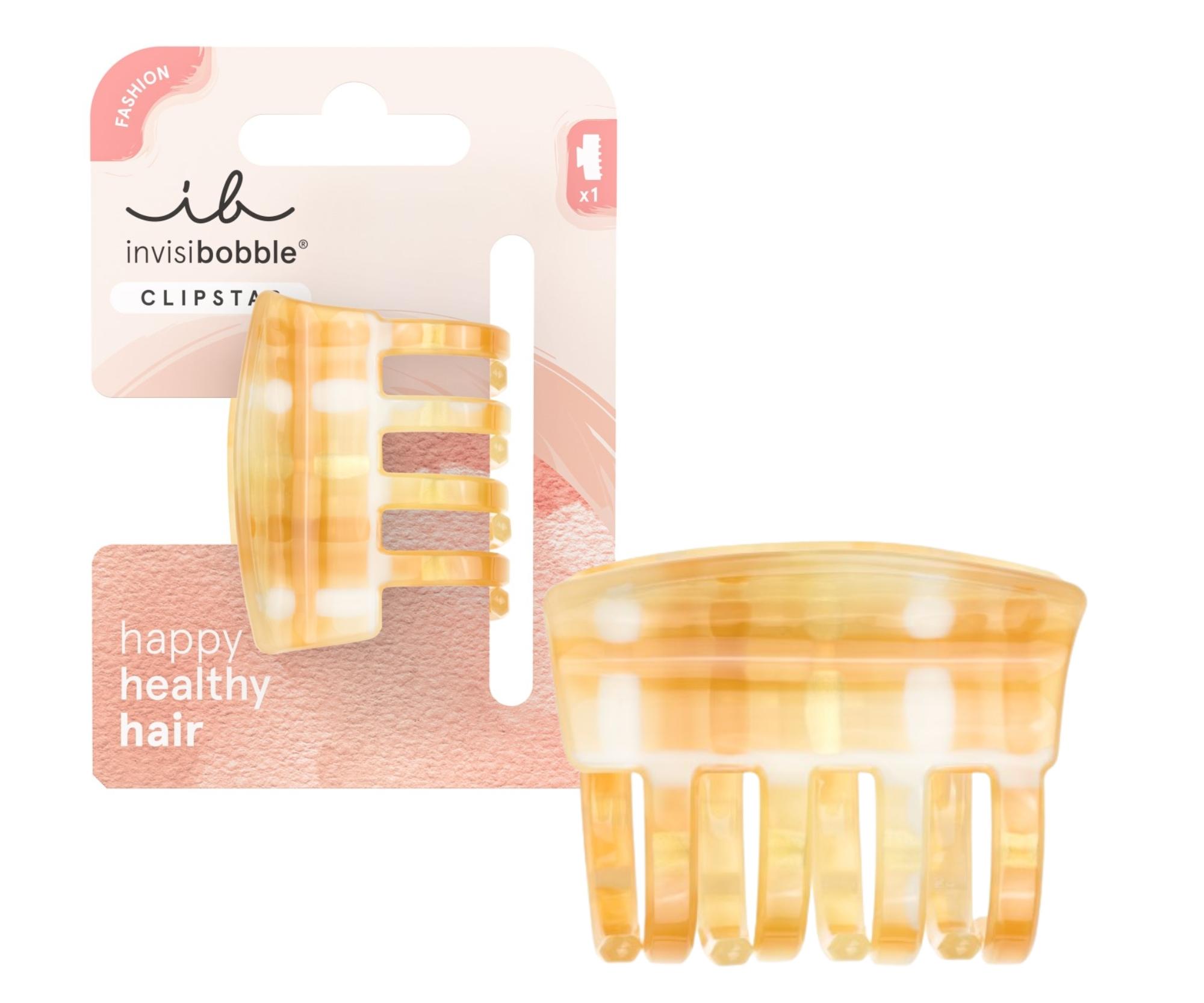 Škripec do vlasov Invisibobble Clipstar M Luminous Joy - žltý + darček zadarmo