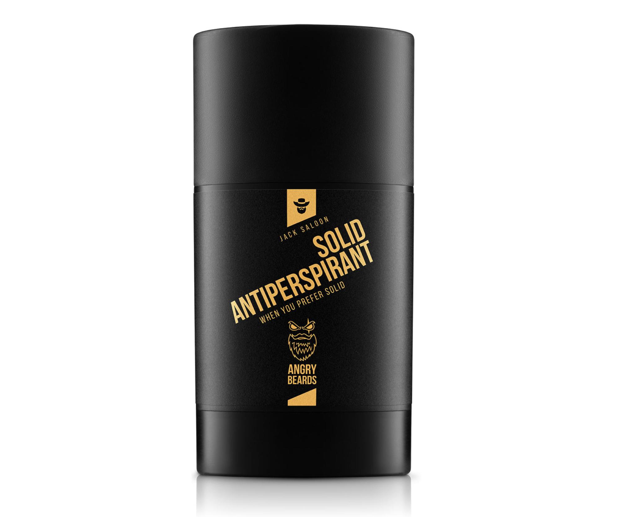 E-shop Pánsky tuhý antiperspirant Angry Beards Solid Antiperspirant Jack Saloon - 50 ml + darček zadarmo