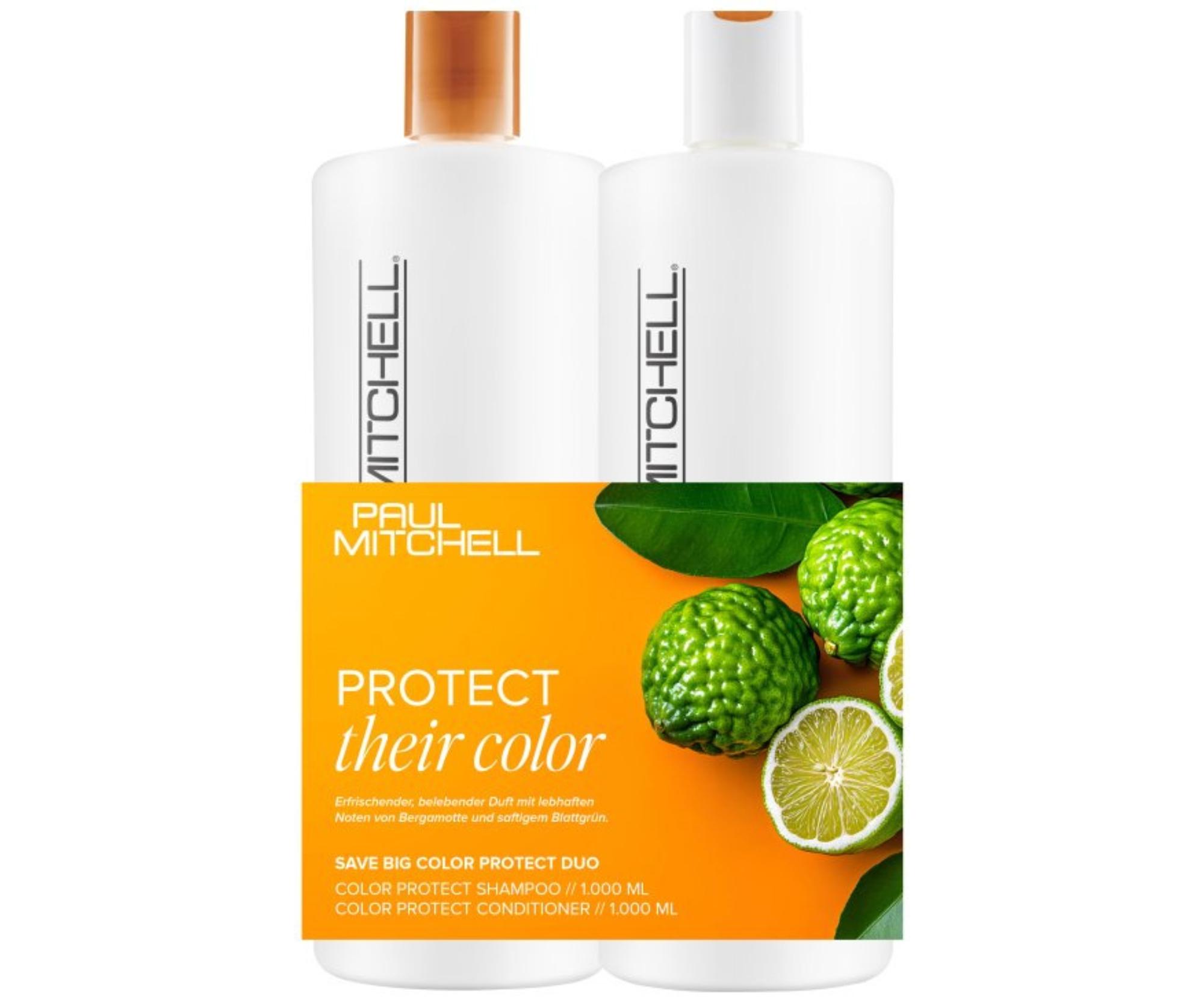 E-shop Sada pre farbené vlasy Paul Mitchell Color Protect Save Big Duo + darček zadarmo