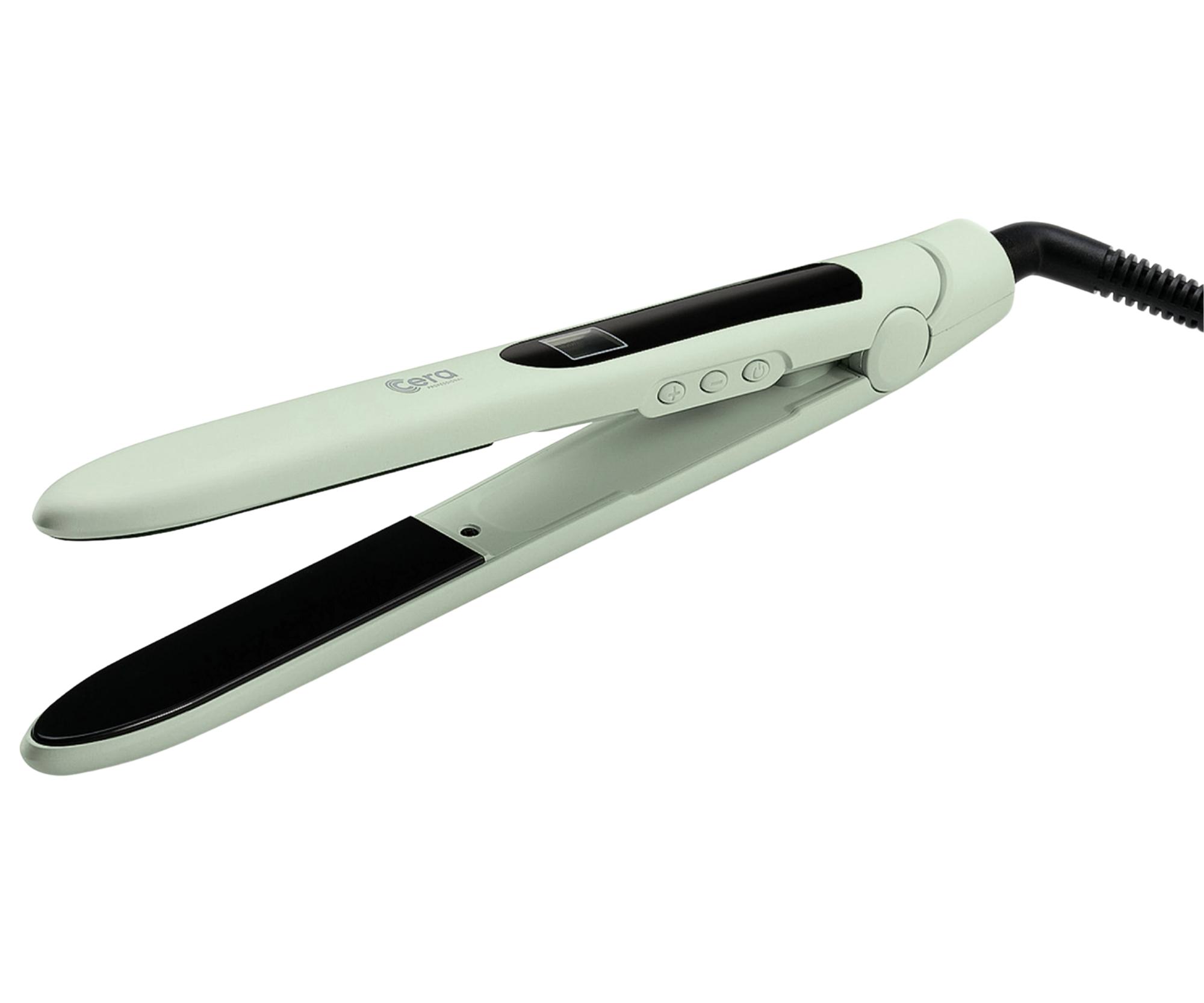 E-shop Profesionálna žehlička na vlasy Cera Bullet Straightener - matná svetlo zelená (28422) + darček zadarmo