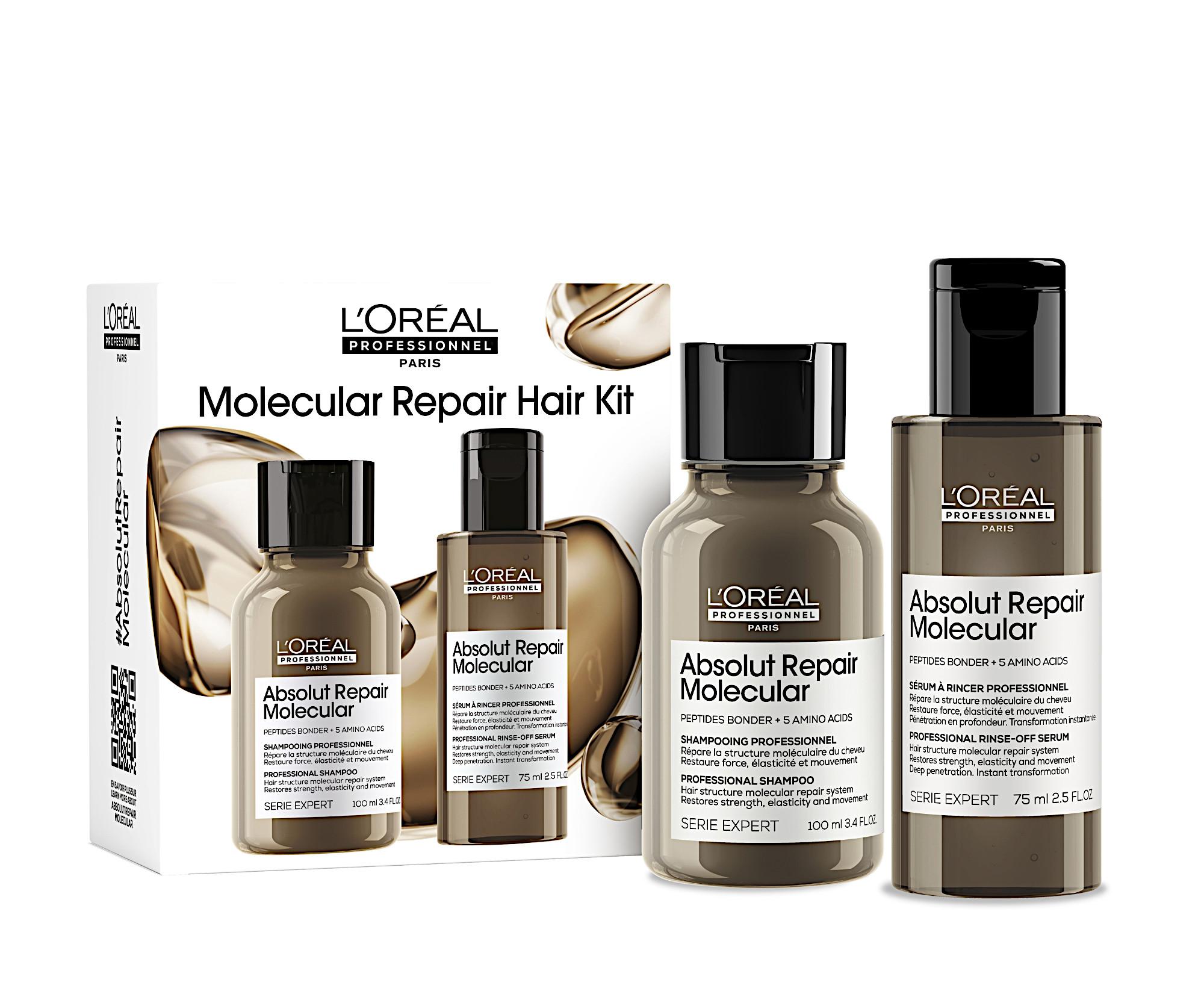 E-shop Cestovná sada pre poškodené vlasy Loréal Professionnel Serie Expert Absolut Repair Molecular Mini Duo Kit - L’Oréal Professionnel + darček zadarmo