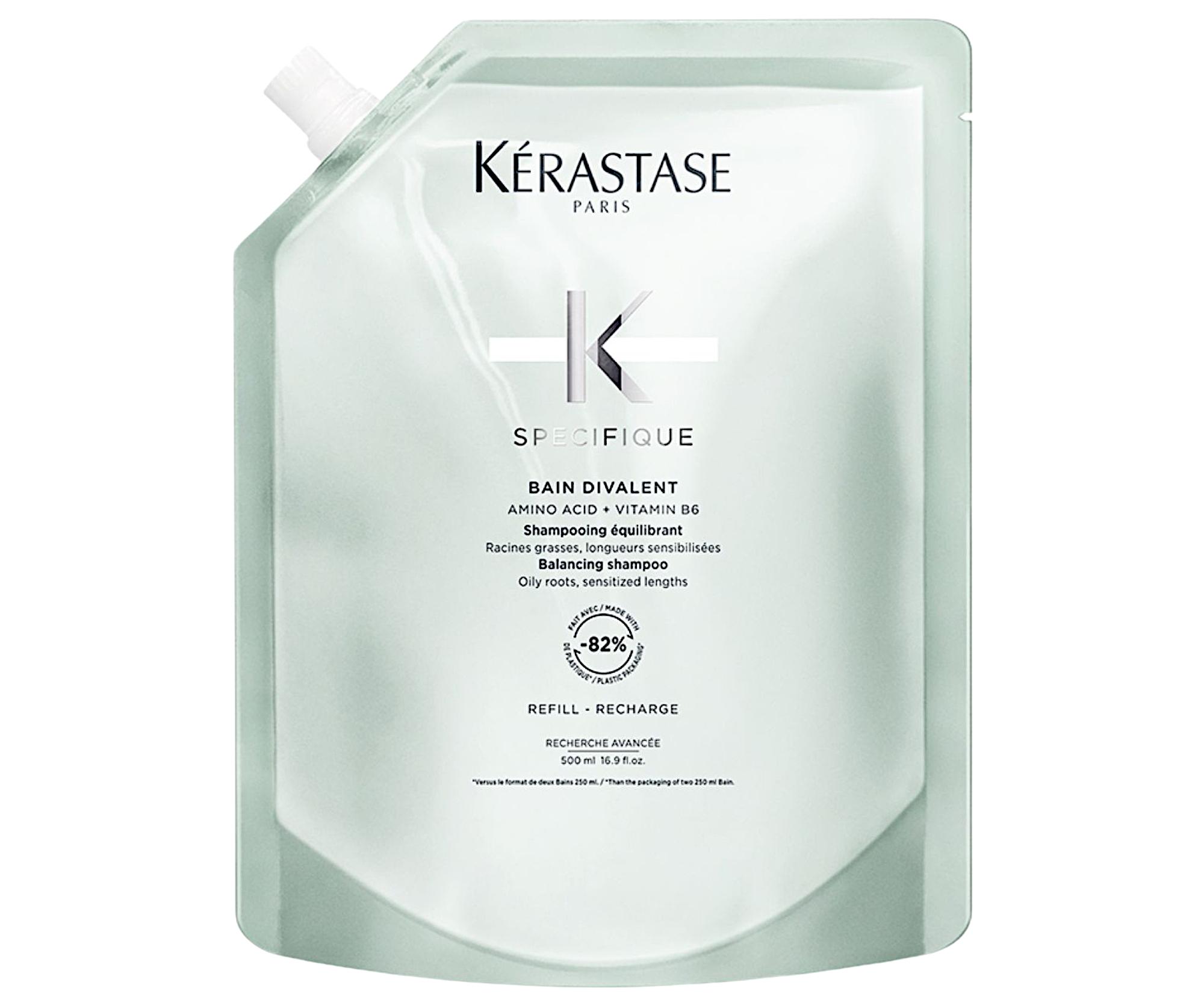 Upokojujúci šampón pre mastné korienky a scitlivené dĺžky Kérastase Specifique Divalent - 500 ml, náhradná náplň + darček zadarmo
