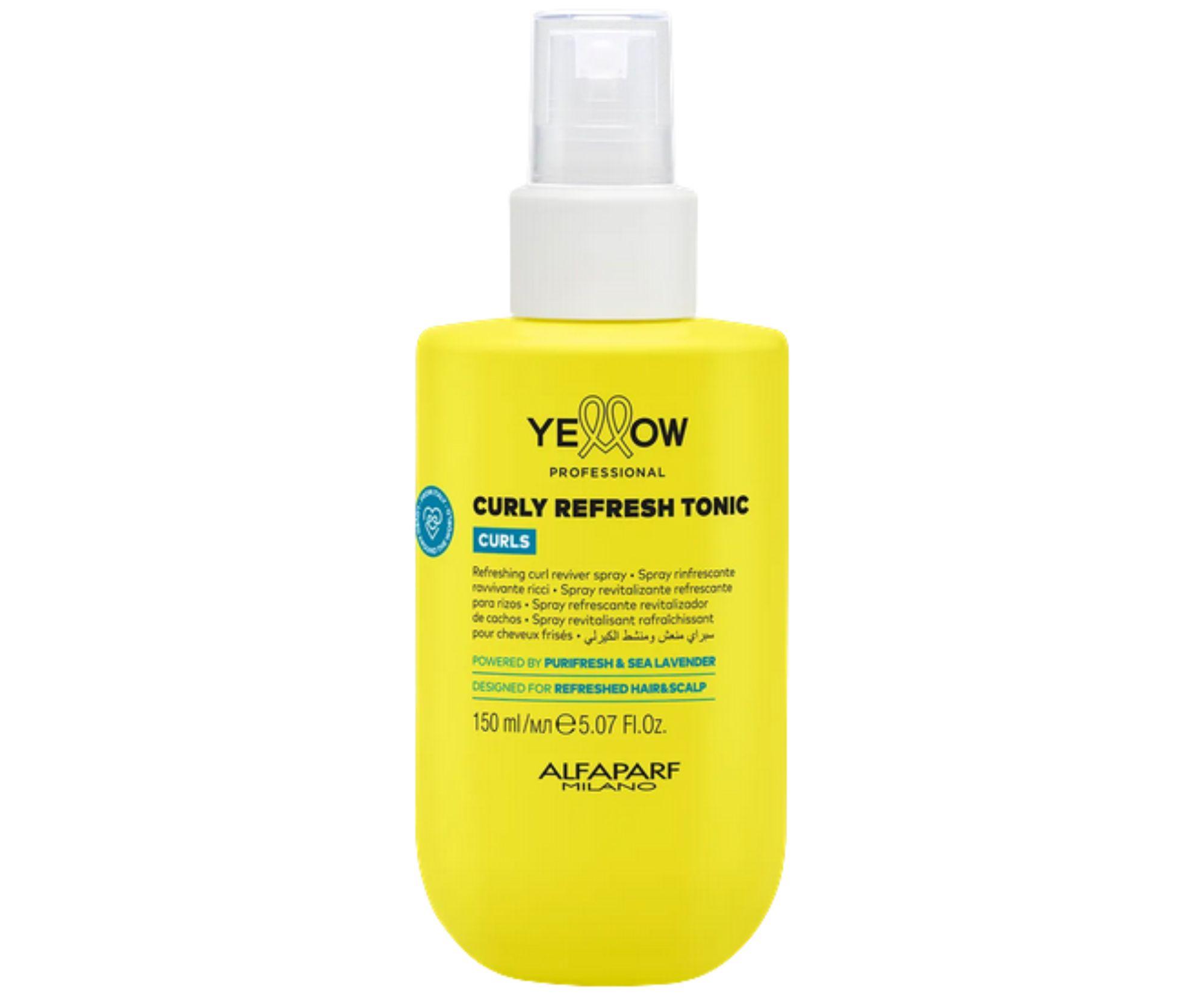 E-shop Oživujúci sprej pre vlnité a kučeravé vlasy Yellow Professional Curls Curly Refresh Tonic - 150 ml + darček zadarmo